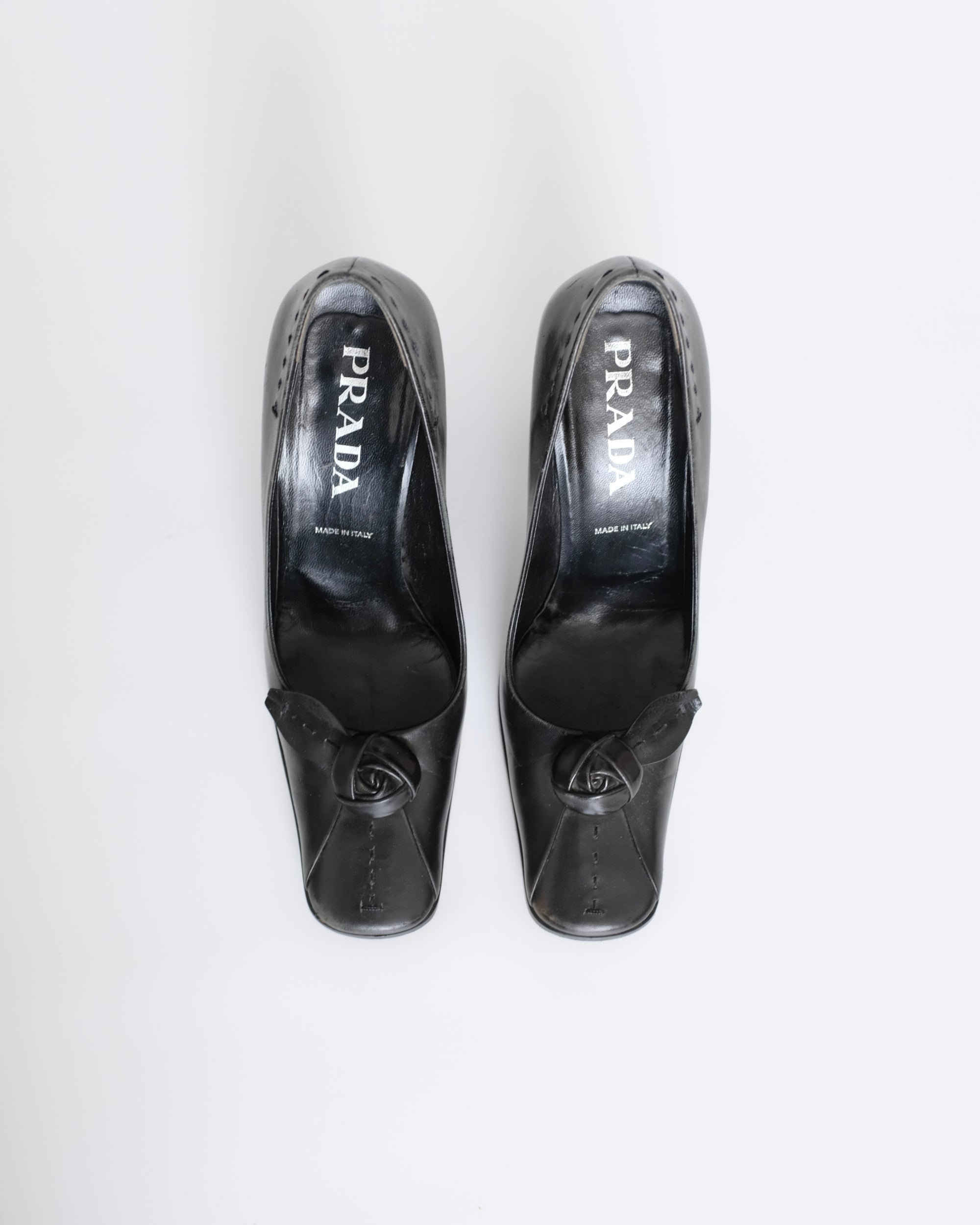 Prada FW2003 Rosette Heels (37.5)