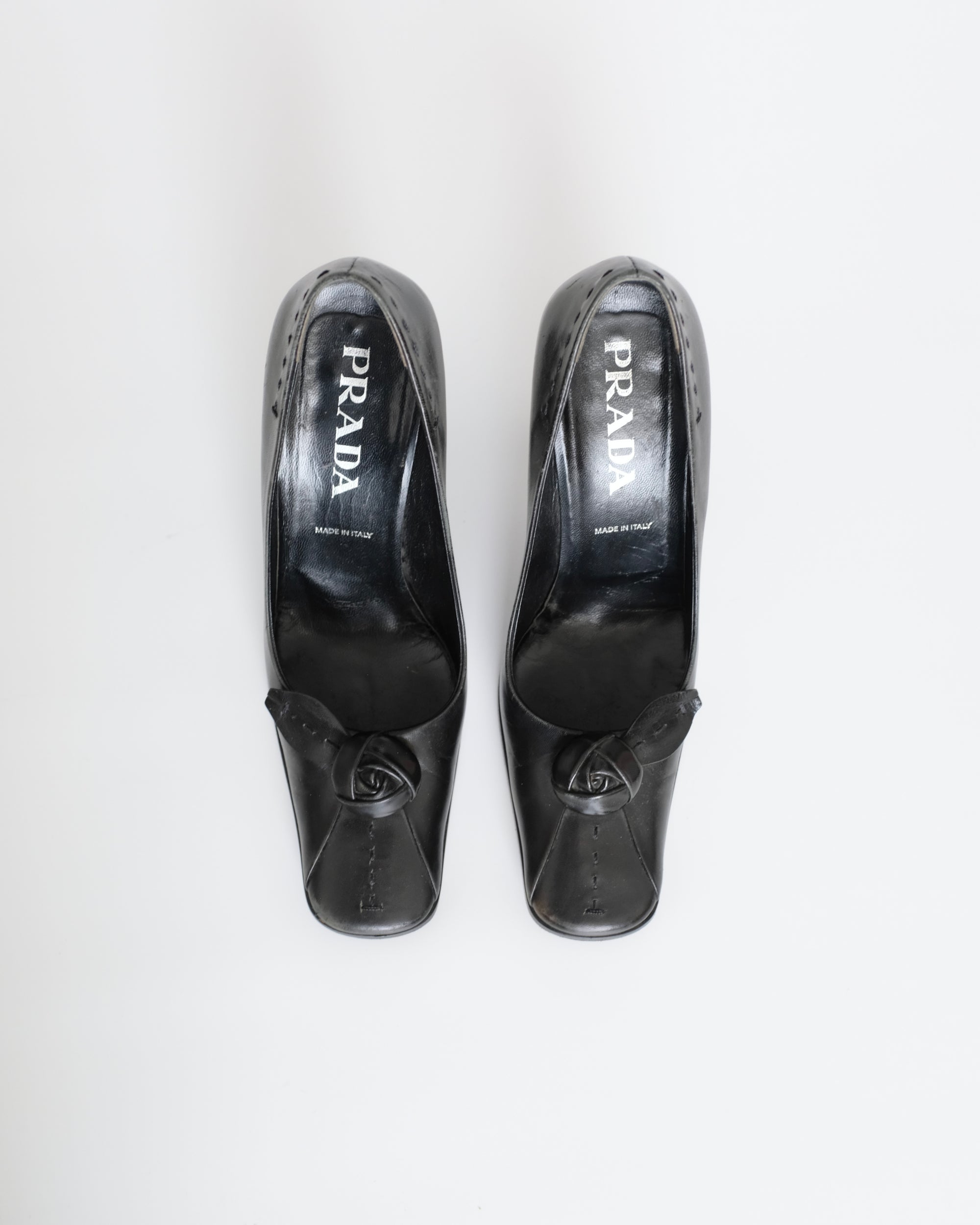 Prada FW2003 Rosette Heels (37.5)