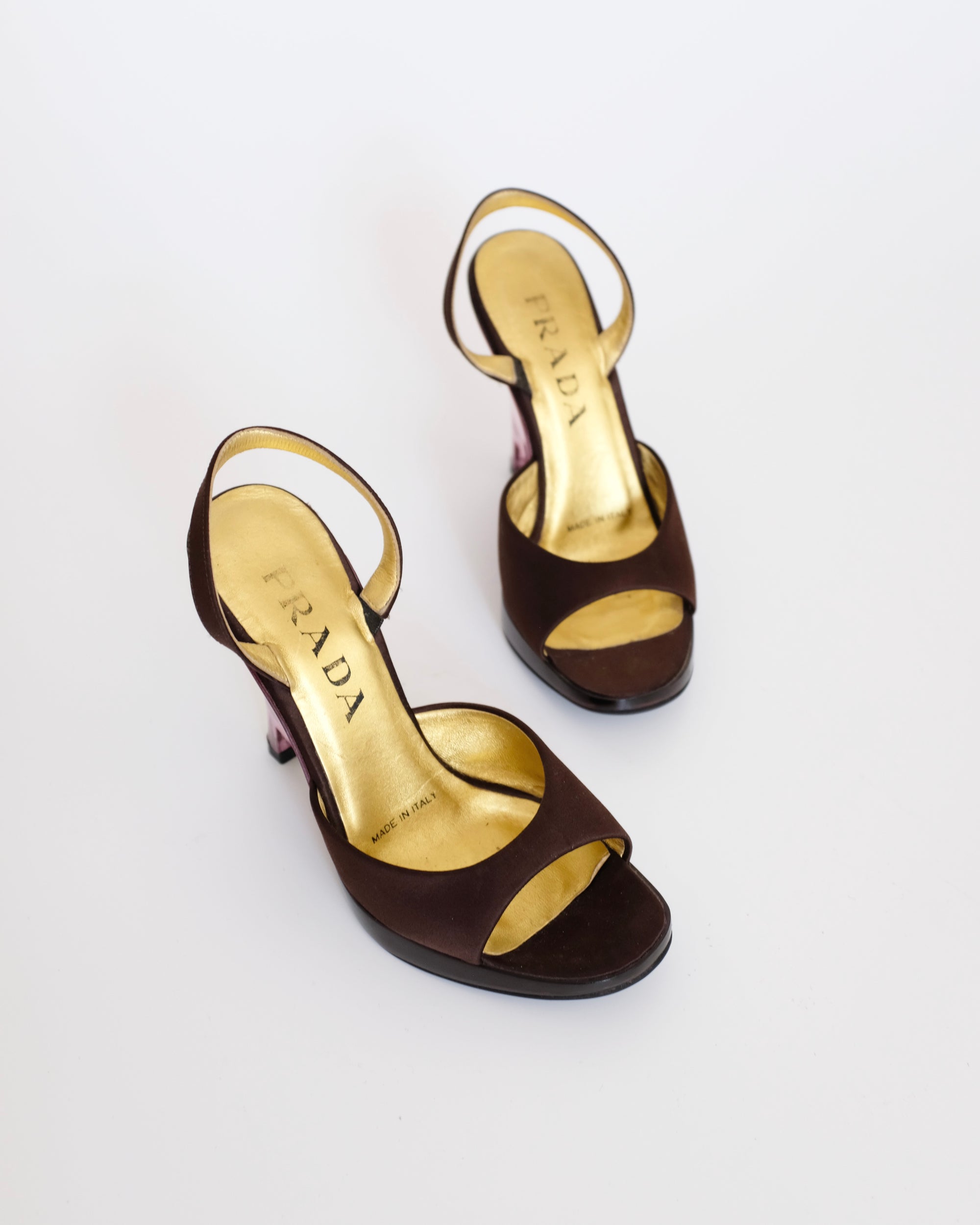 Prada SS1998 Lucite Wedges (36.5)