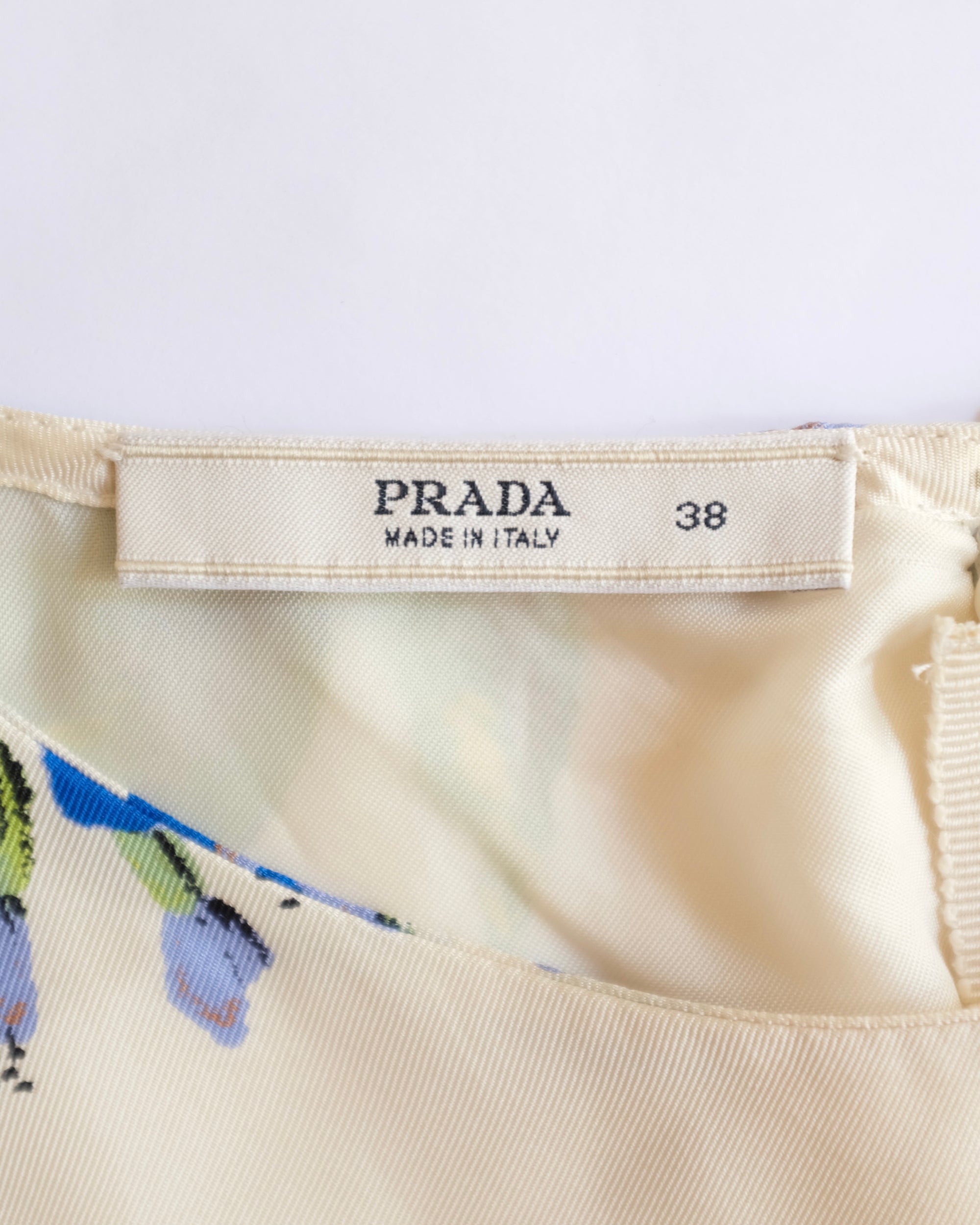 Prada FW2003 Floral Midi Dress (XS)