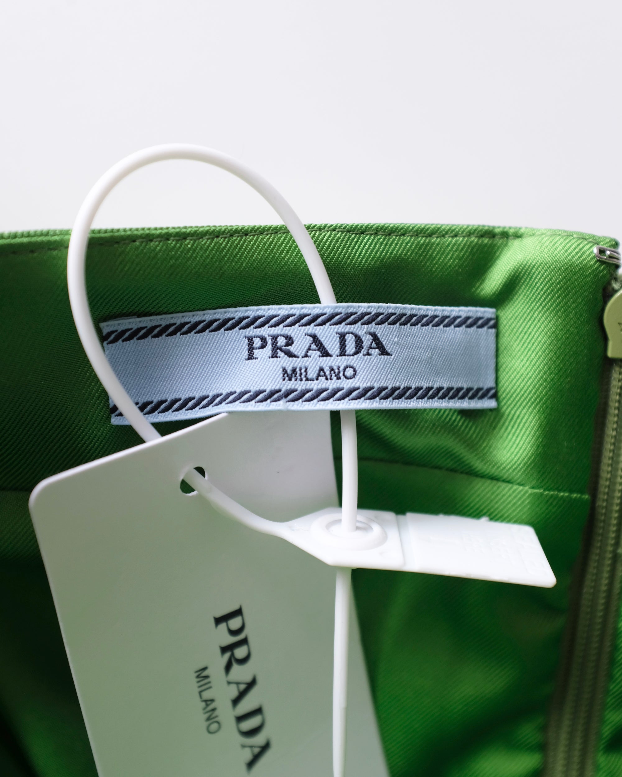 Prada Resort 2022 Green Mini Dress (XS)