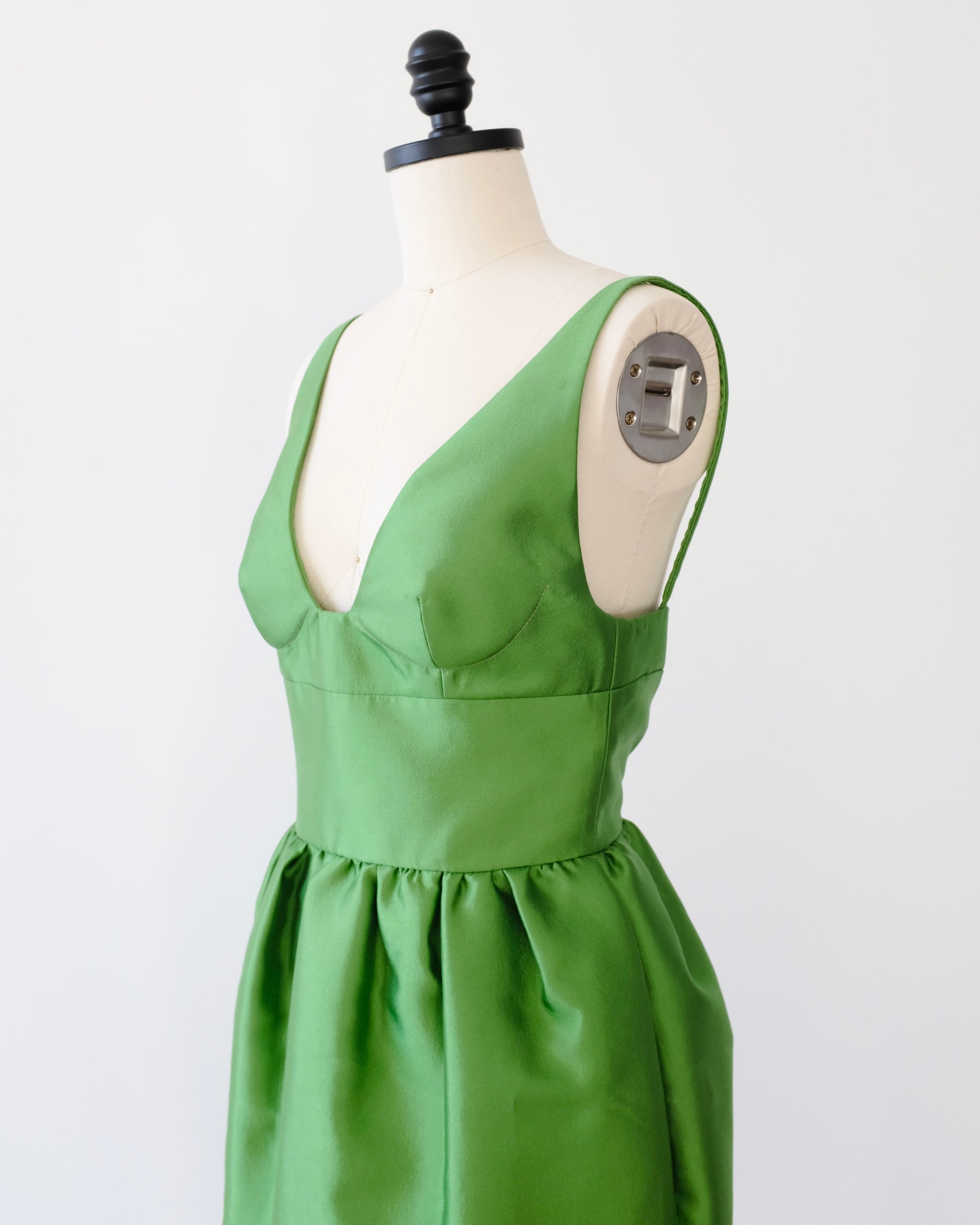 Prada Resort 2022 Green Mini Dress (XS)