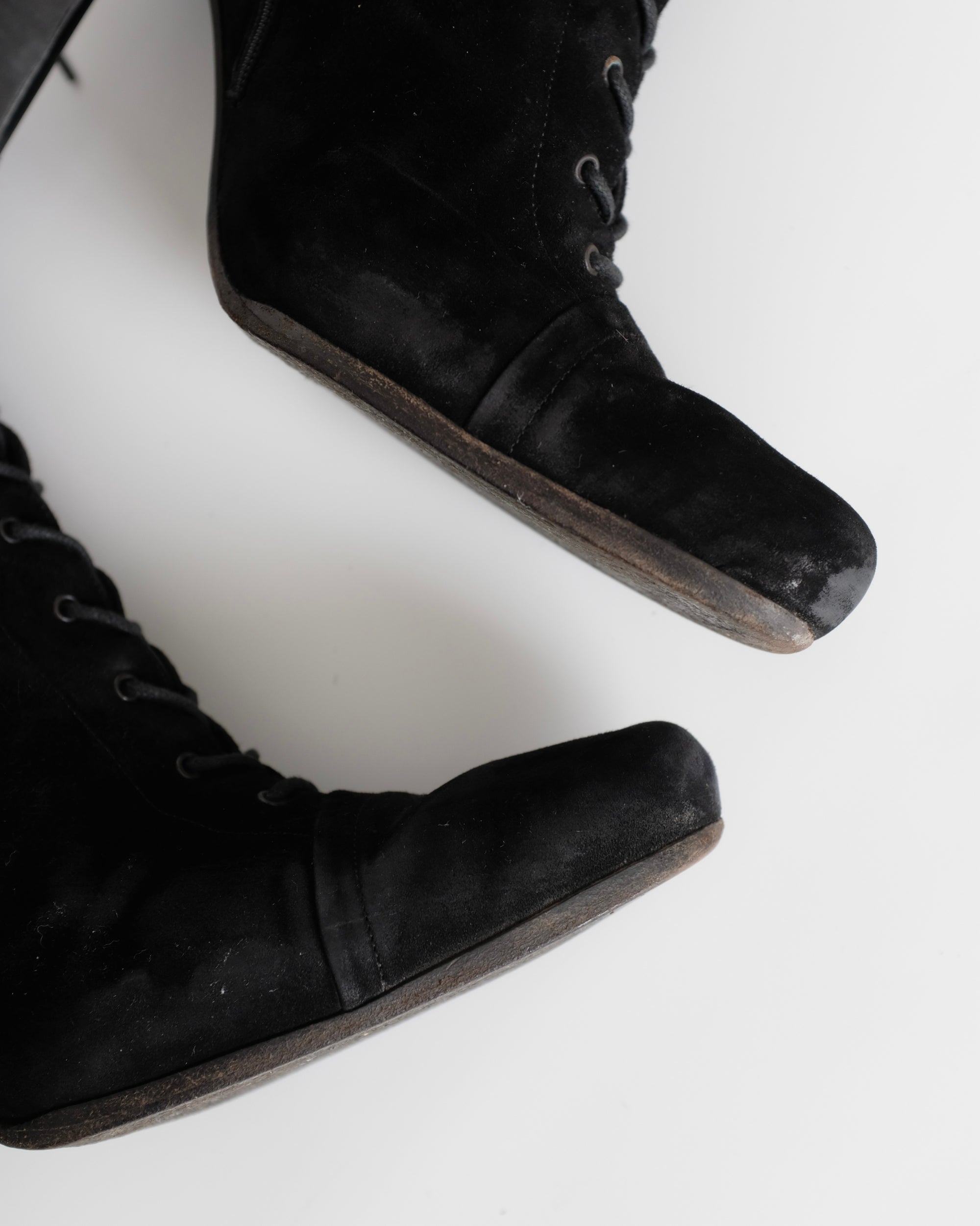 Prada Suede Victorian Boots (37)