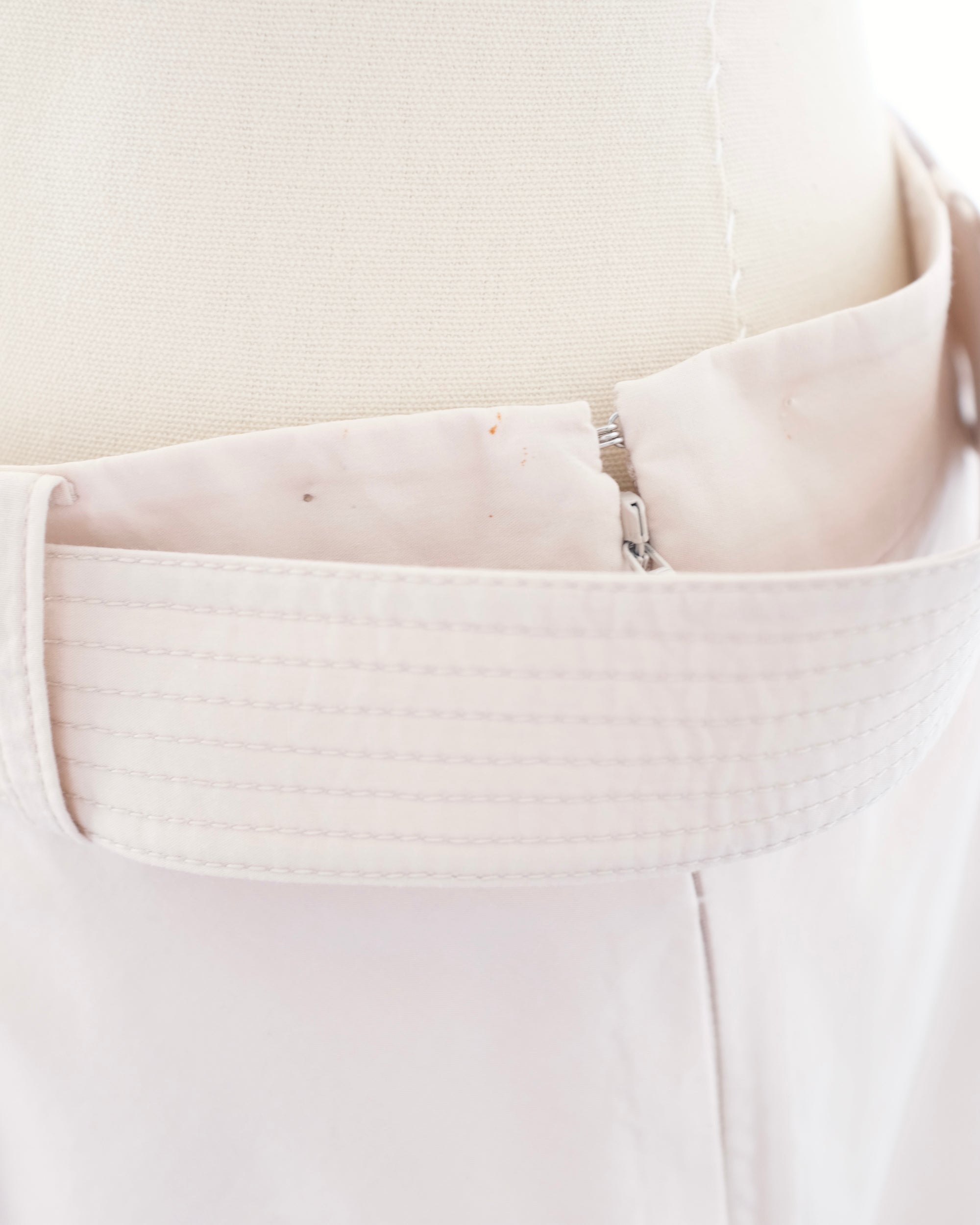Ferragamo Blush Pink Belted Midi Skirt (M)