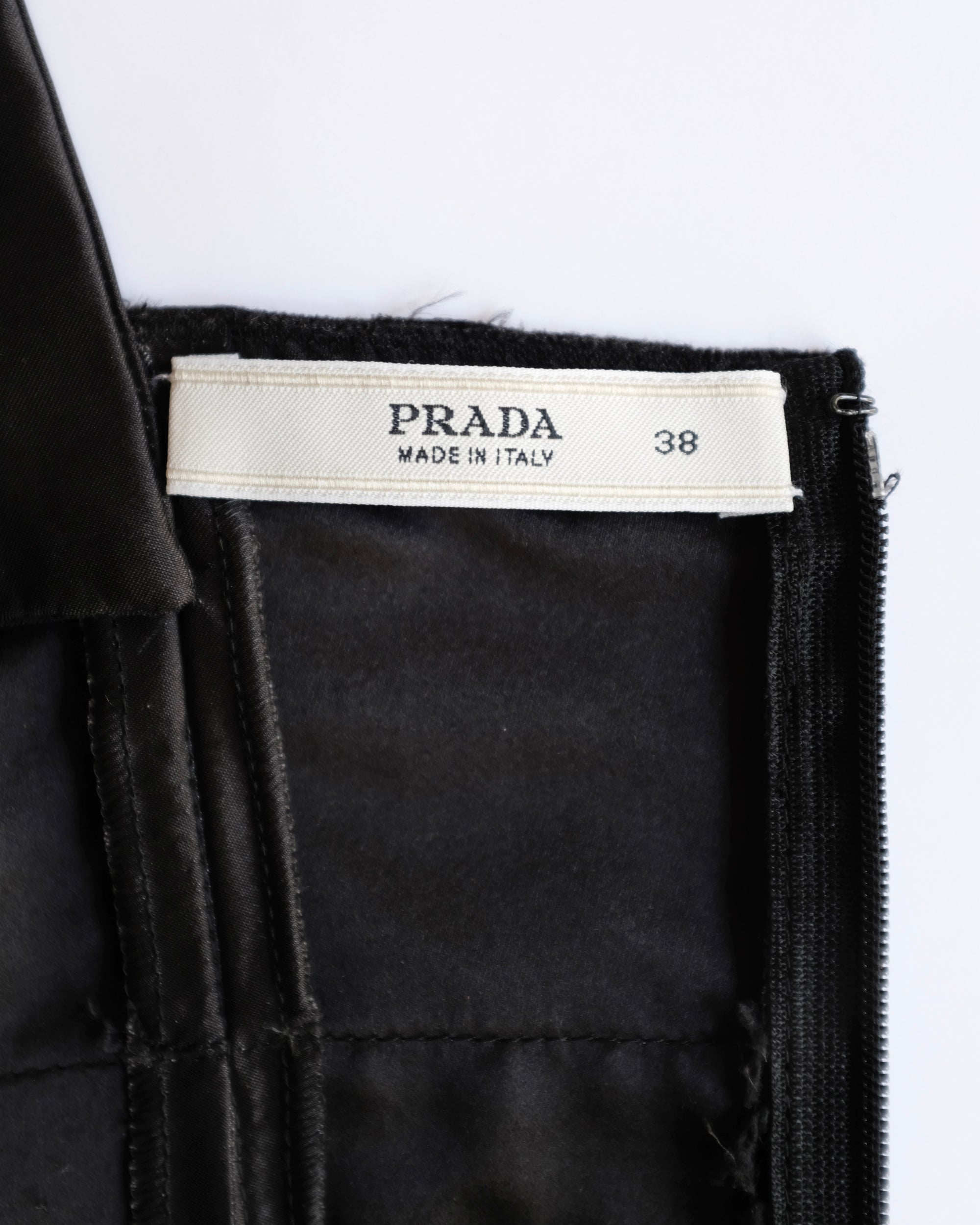 Prada Black Silk Corset Dress (XS)