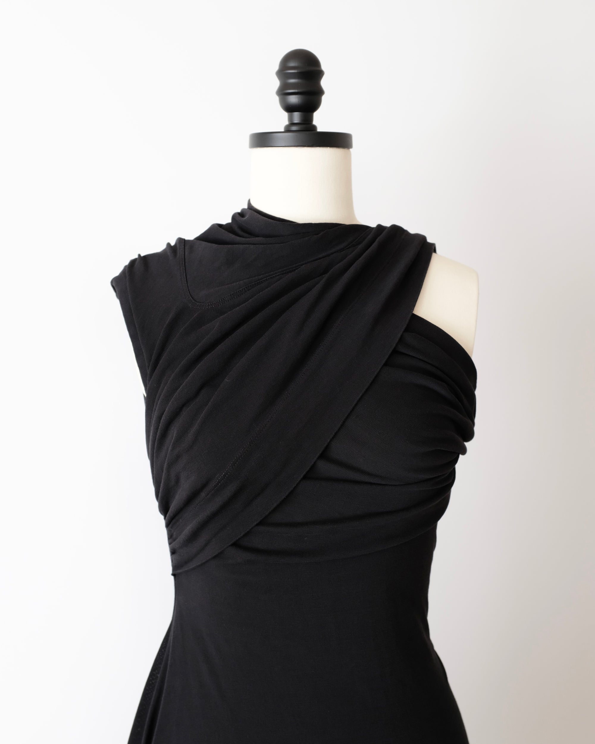 Rick Owens Draped Jersey Mini Dress (S)