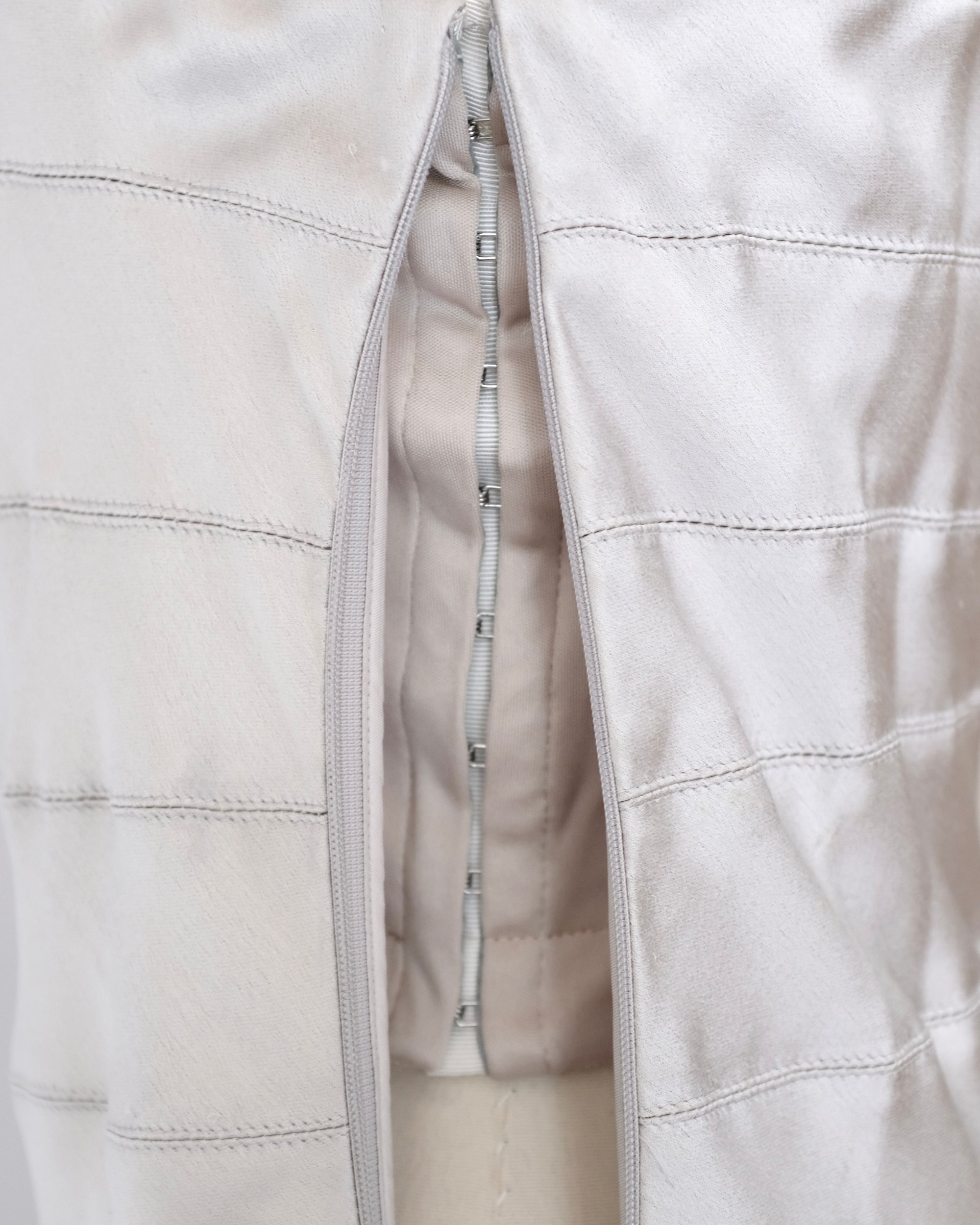 Calvin Klein Collection 1990s Silver Silk Gown (XS)