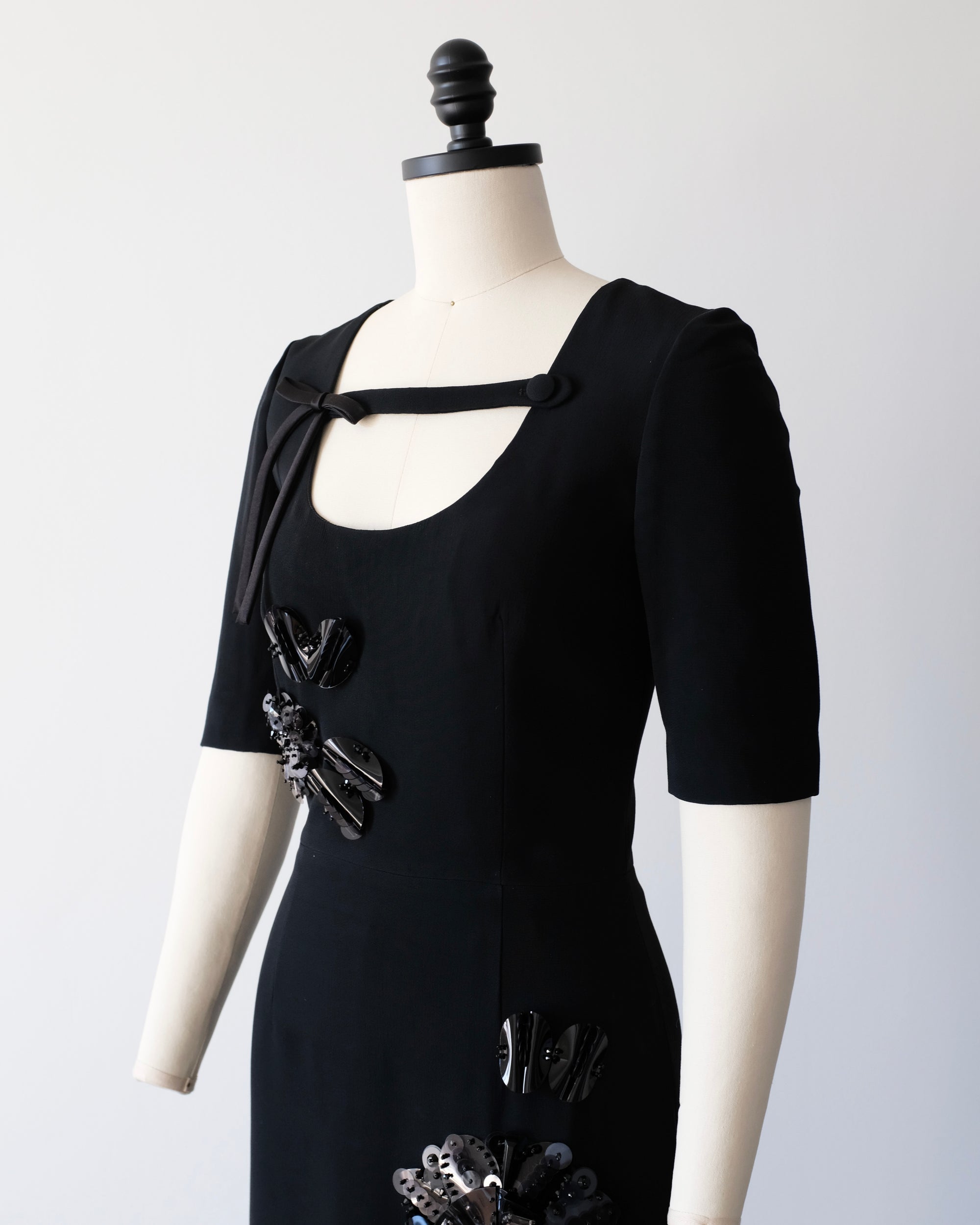 Prada 2020 Embellished Midi Dress (S)