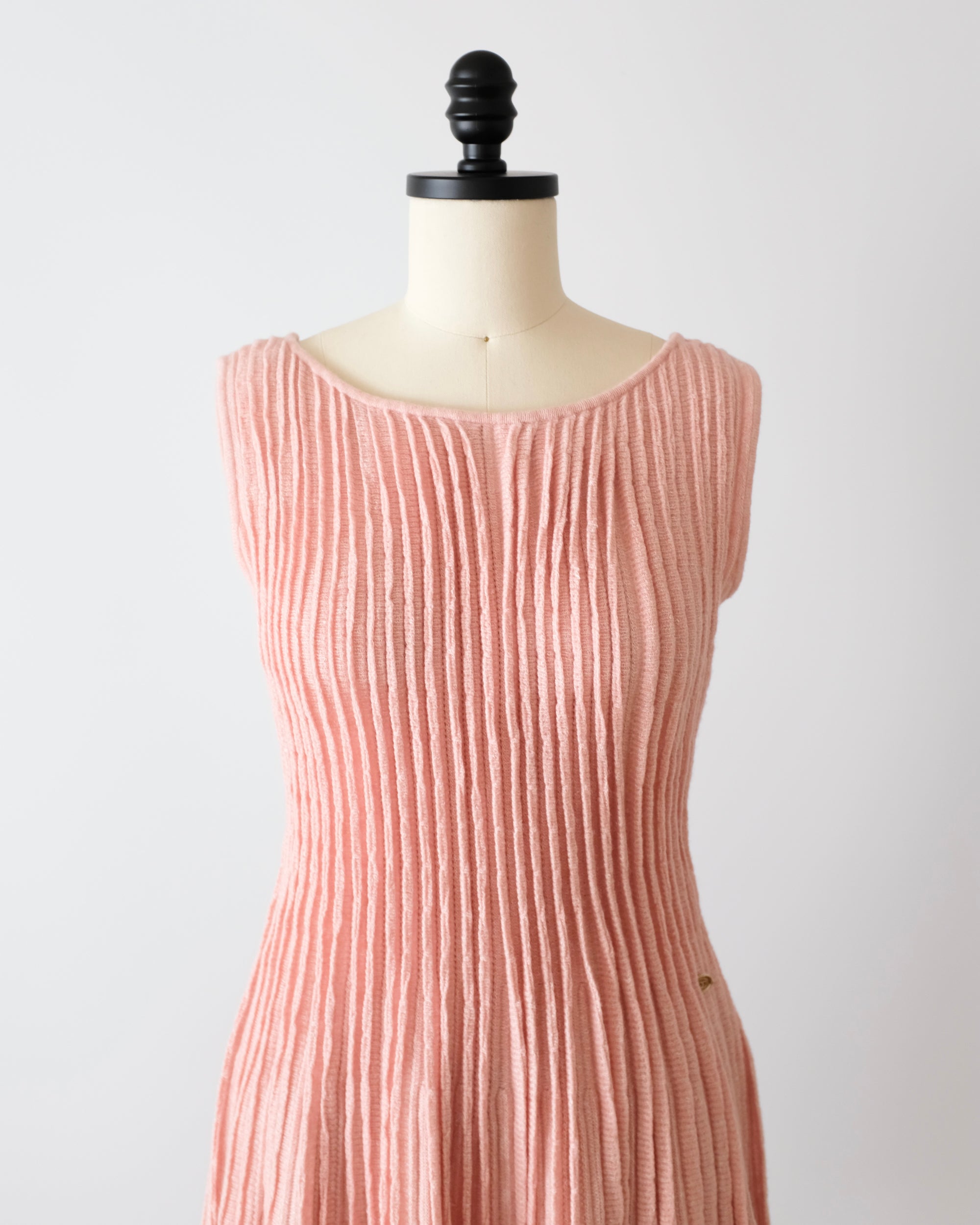 Chanel Resort 2013 Pink Pleated Mini Dress (S)