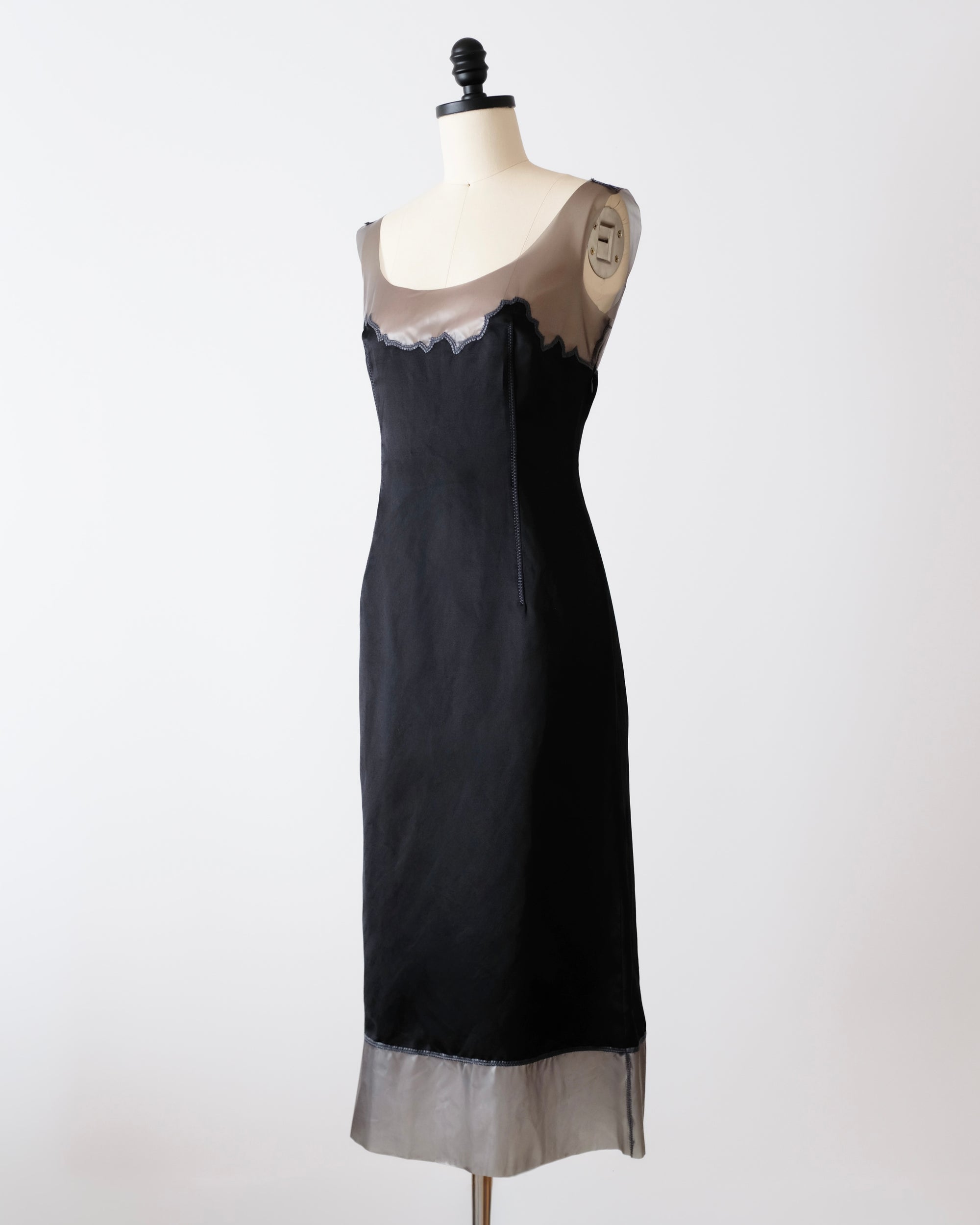 Prada SS1998 Latex Trim Dress (M)