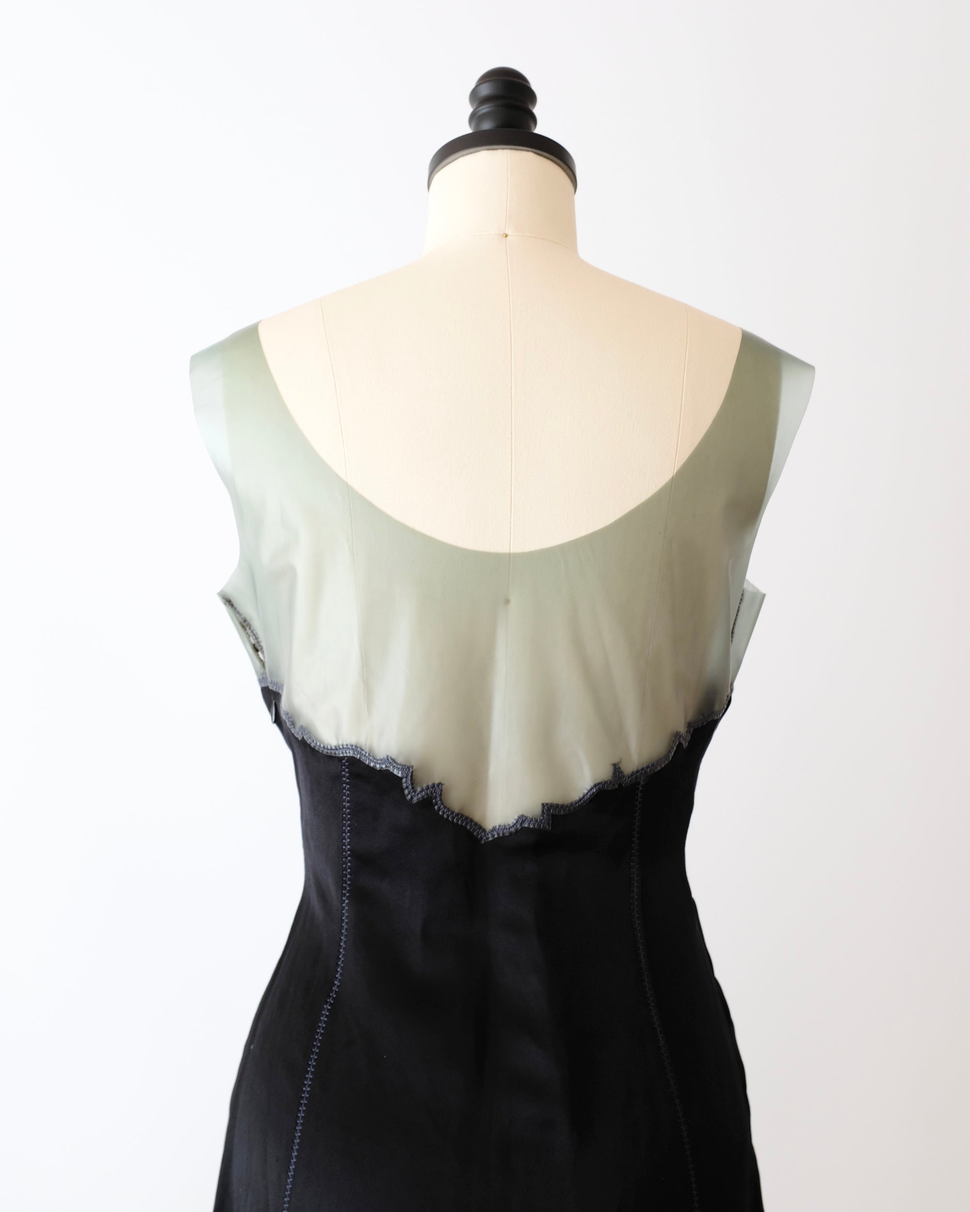 Prada SS1998 Latex Trim Dress (S)