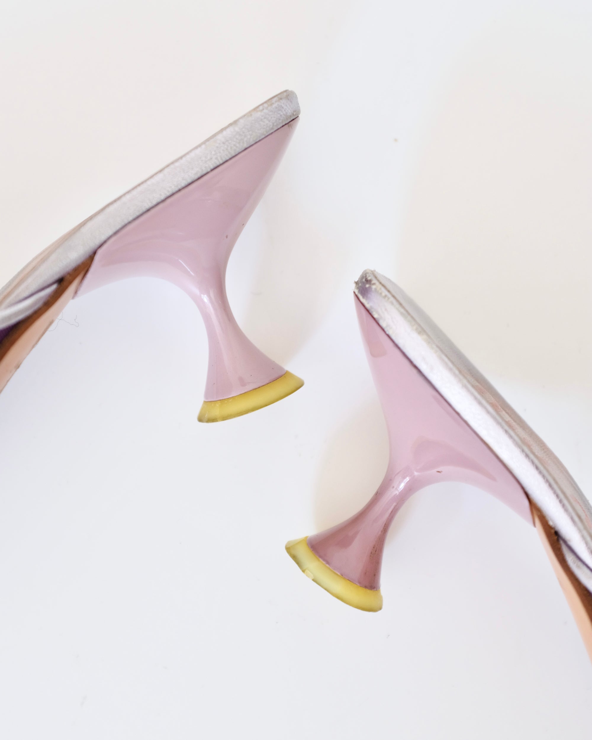 Miu Miu 1999 Purple Mesh 3D Floral Mules (38)