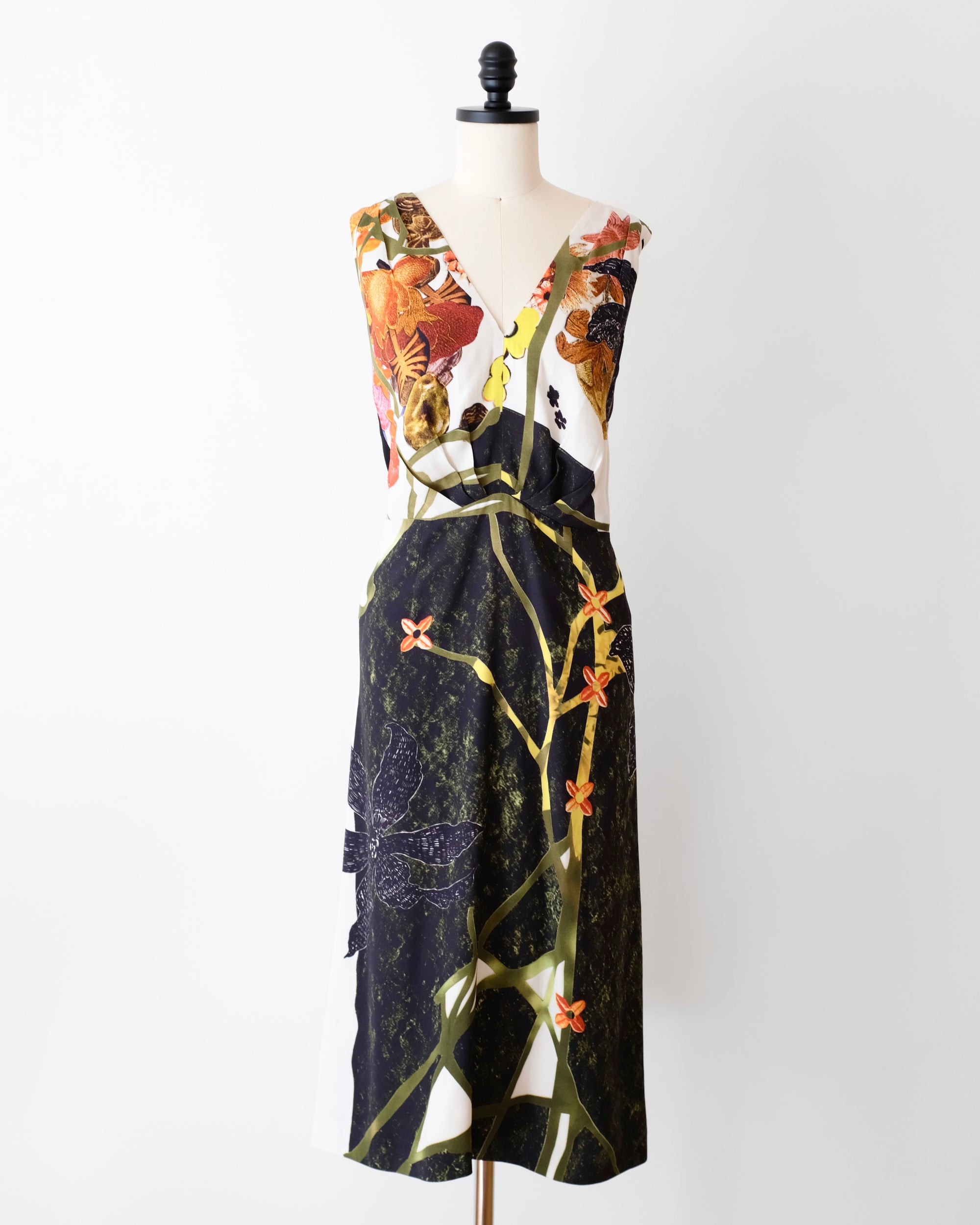 Prada FW2016 Floral Midi Dress (XS)
