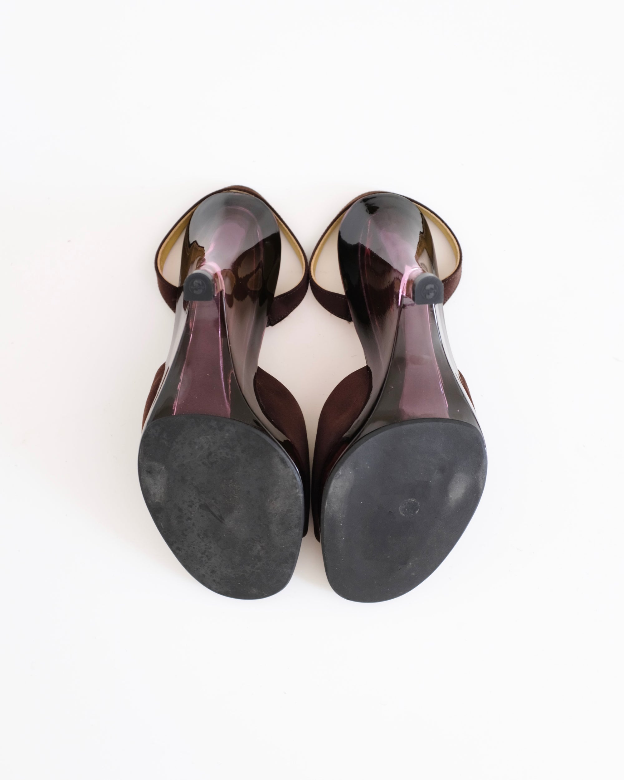 Prada SS1998 Lucite Wedges (36.5)