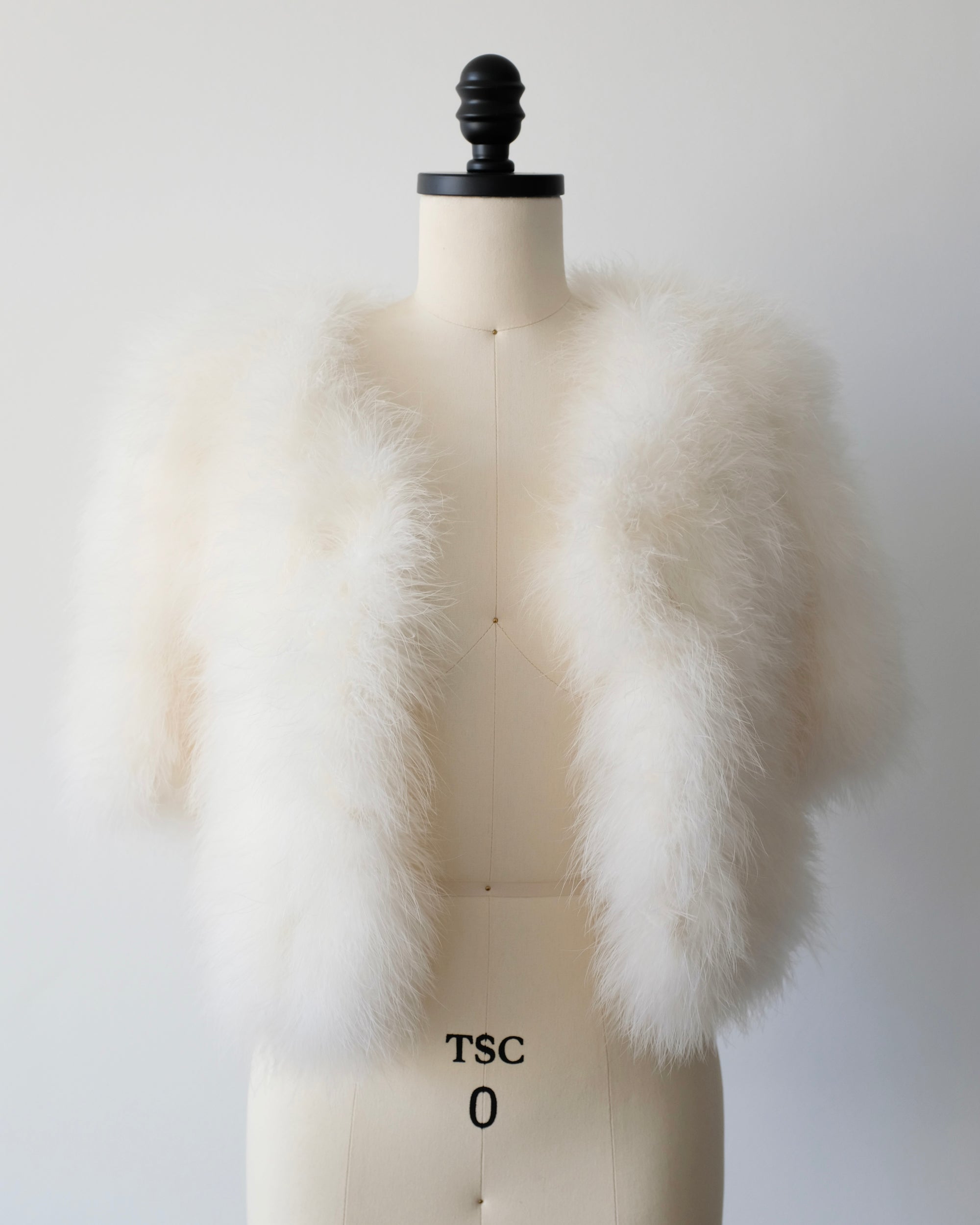 Vintage Marabou Feather Bolero (S)