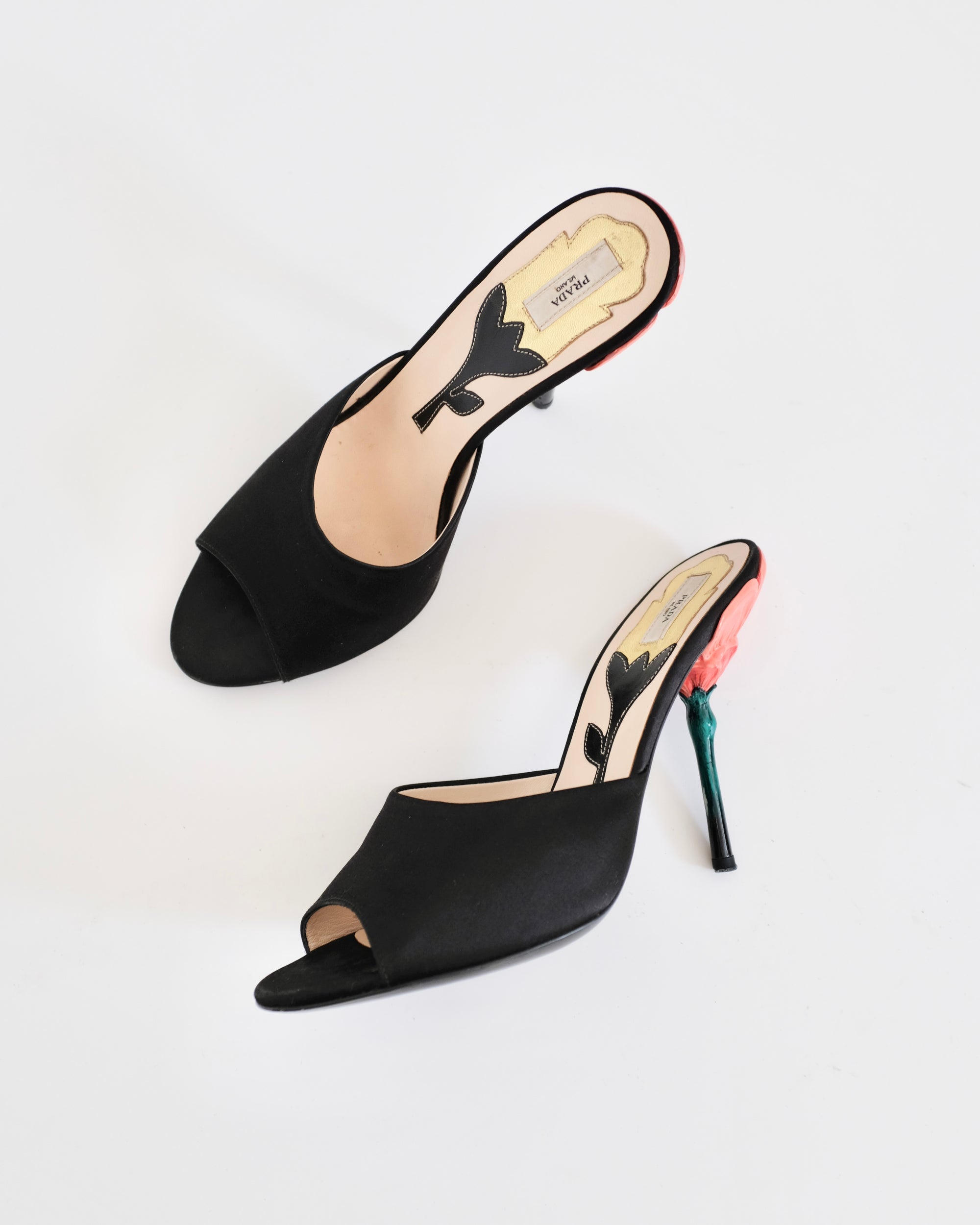 Prada SS2008 Flower Stem Mules (38.5)