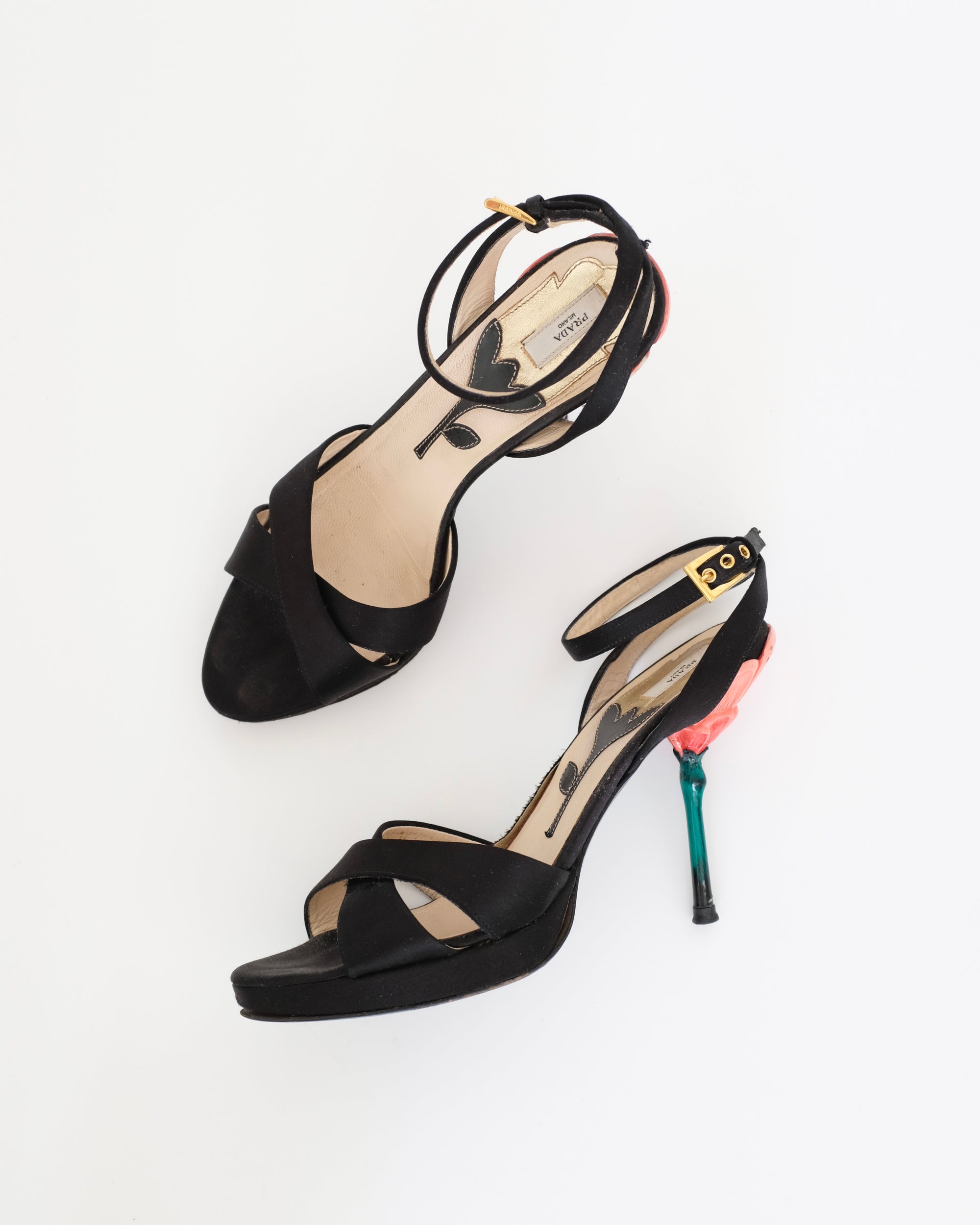 Prada SS2008 Flower Stem Sandals (39)