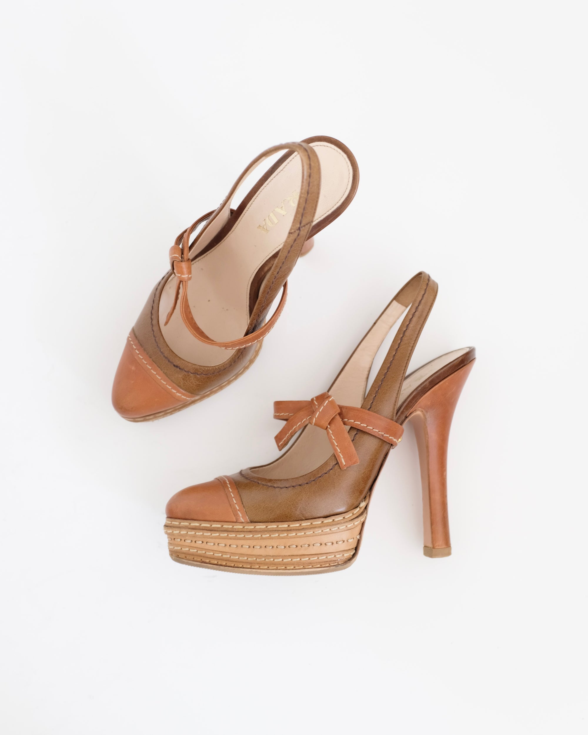 Prada SS2009 Bow Platform Heels (35.5)