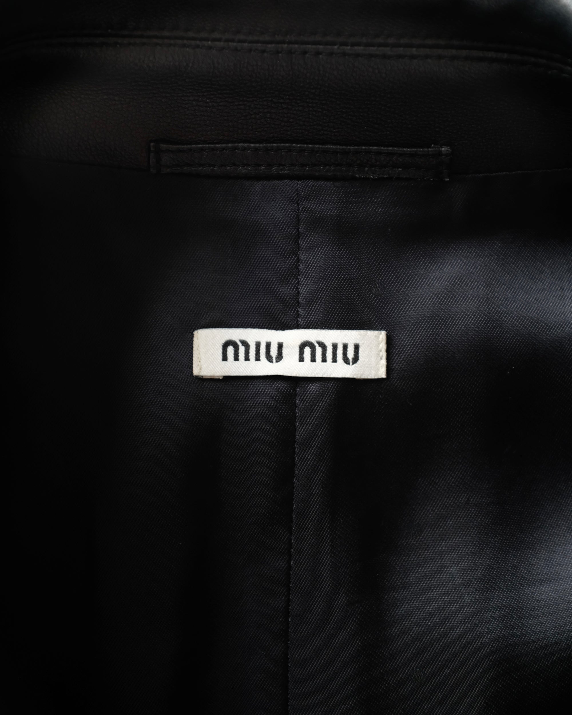 Miu Miu 2010s Lambskin Coat (XS)