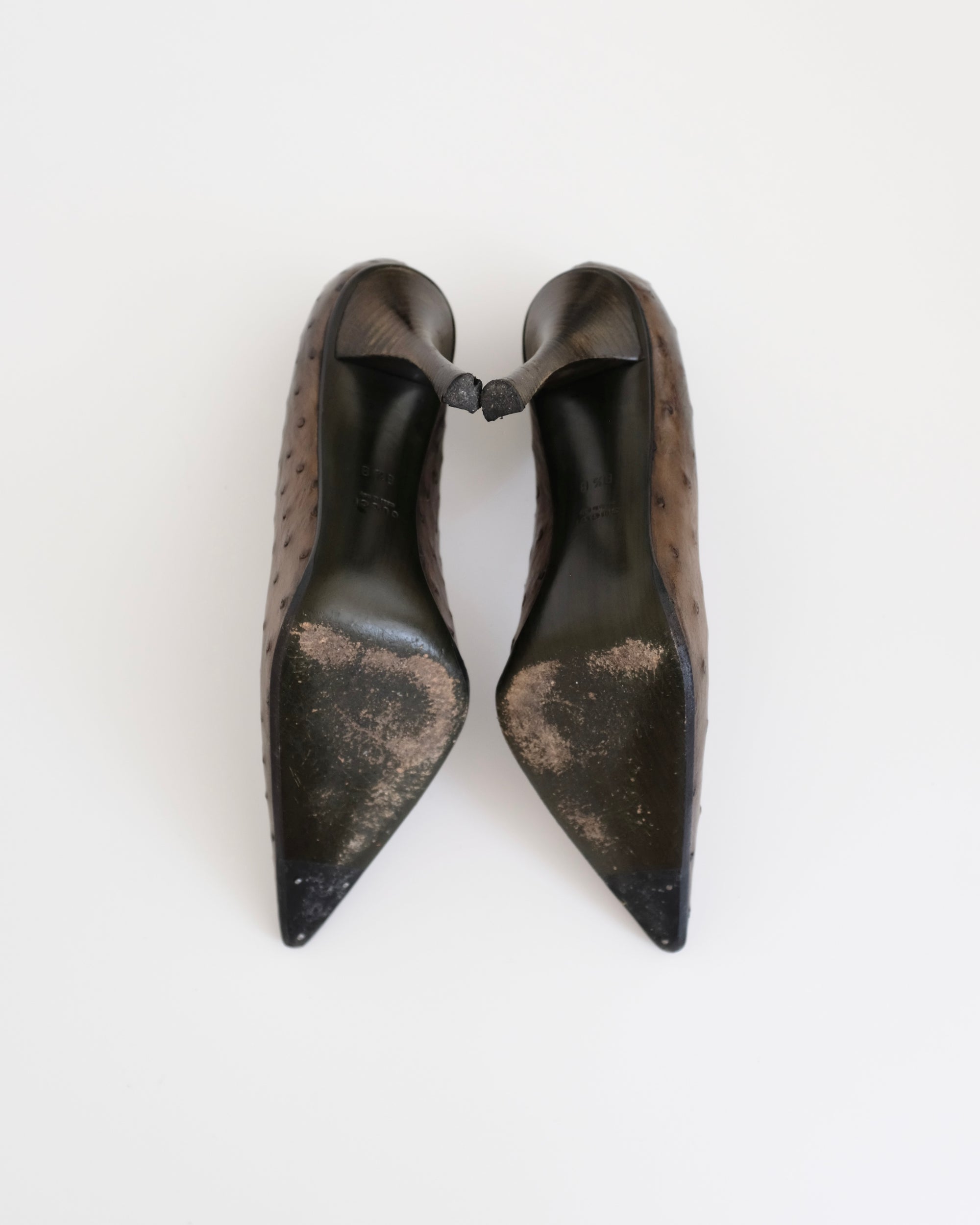 Gucci by Tom Ford Ostrich Heels (38)