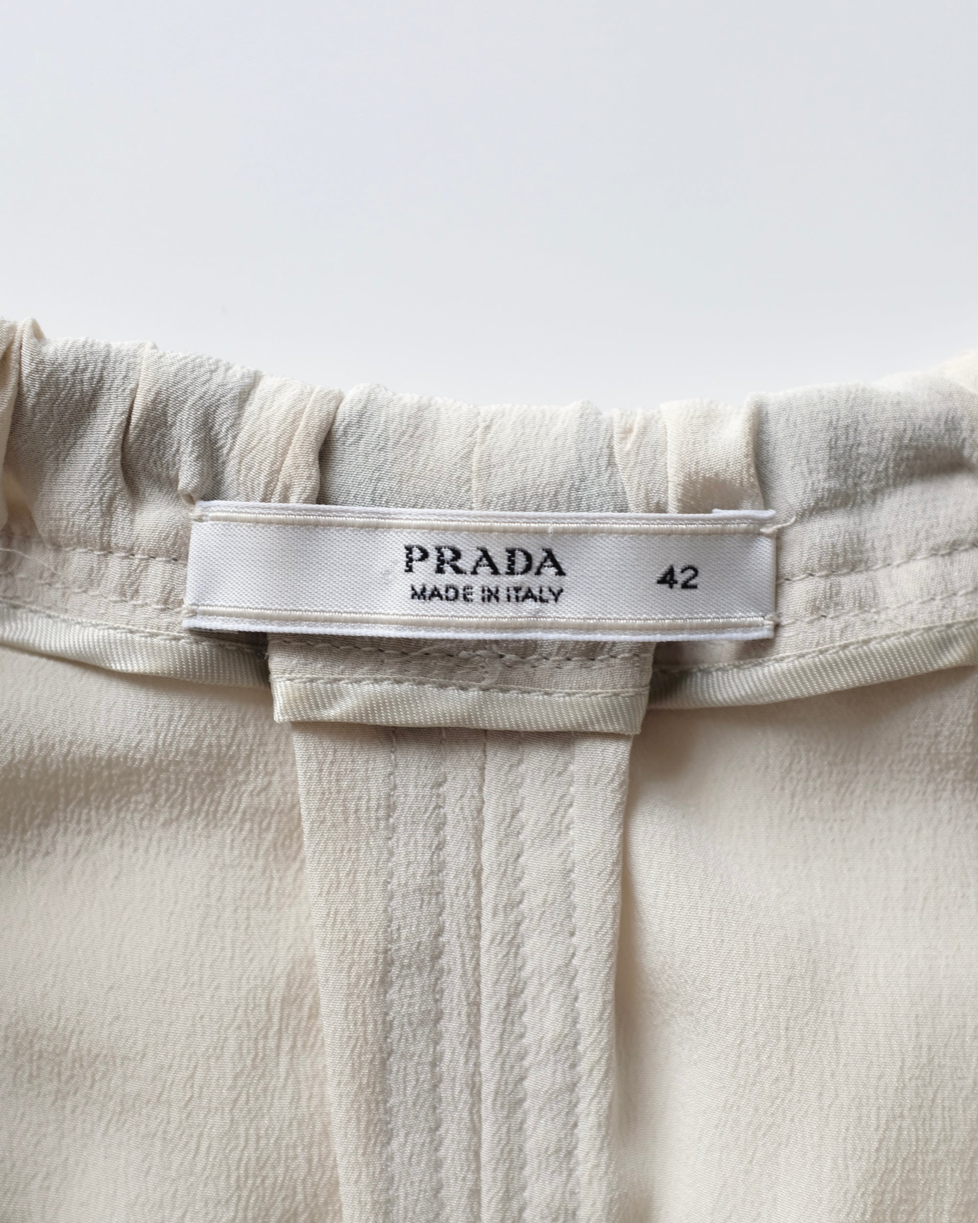 Prada SS2009 Tie Neck Sleeveless Blouse (M)