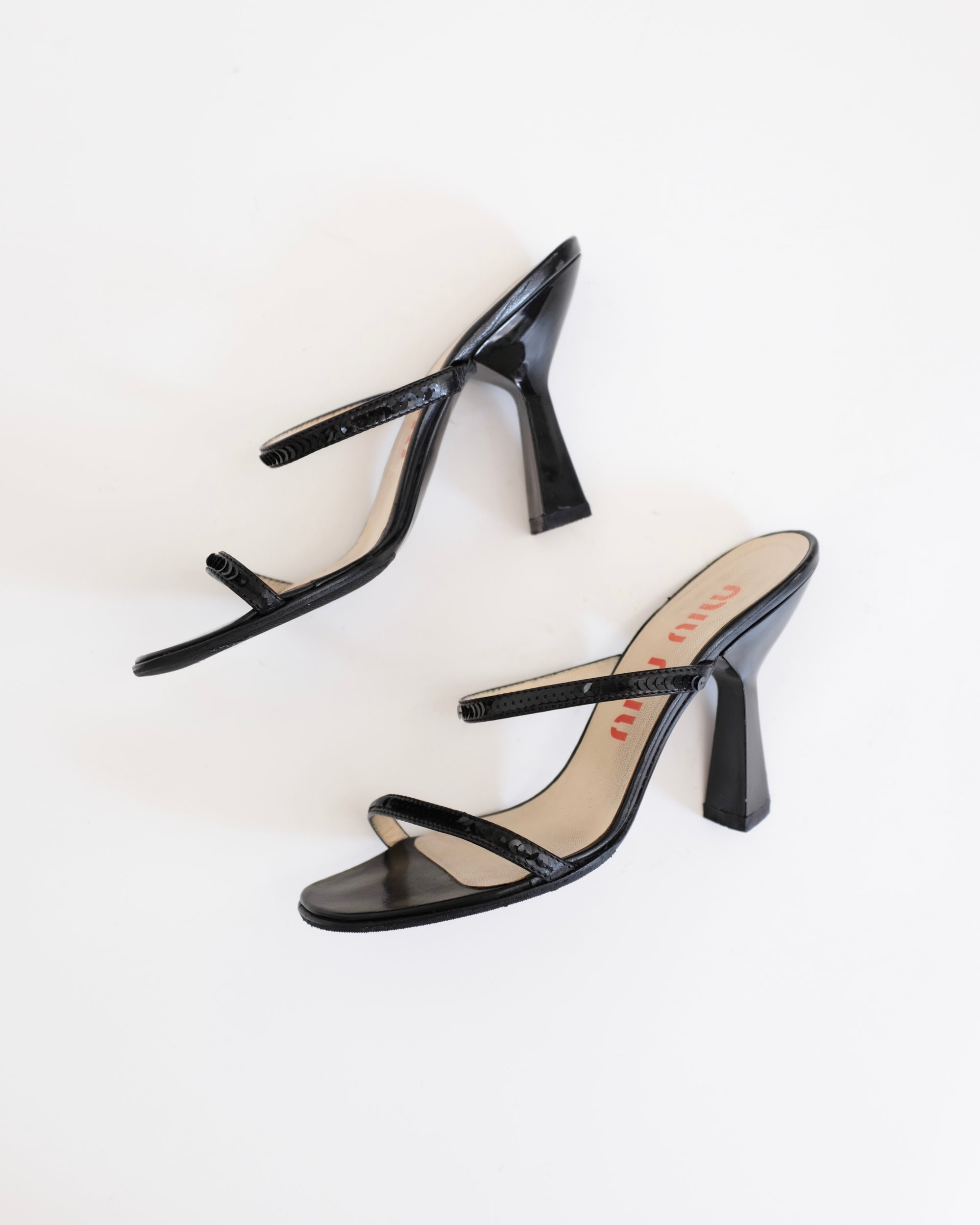 Miu Miu SS1998 Sequin Strap Sandals (36)