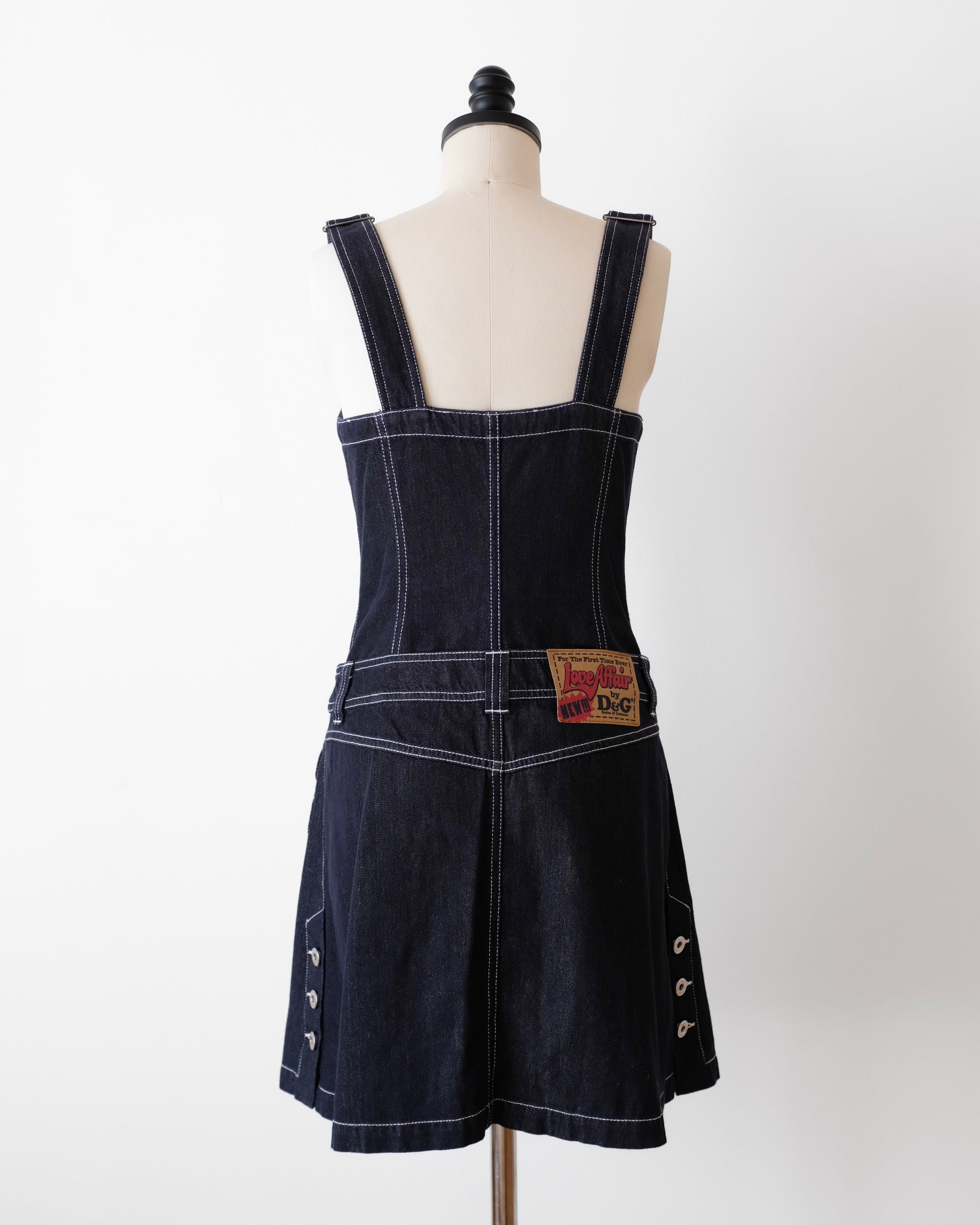Dolce & Gabbana Denim Overall Mini Dress (XS)