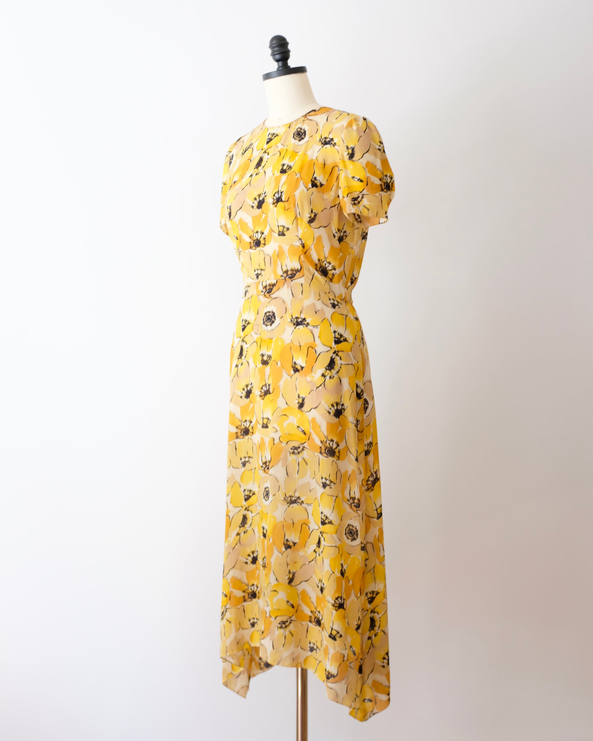 Prada FW2000 Yellow Poppy Dress (S)