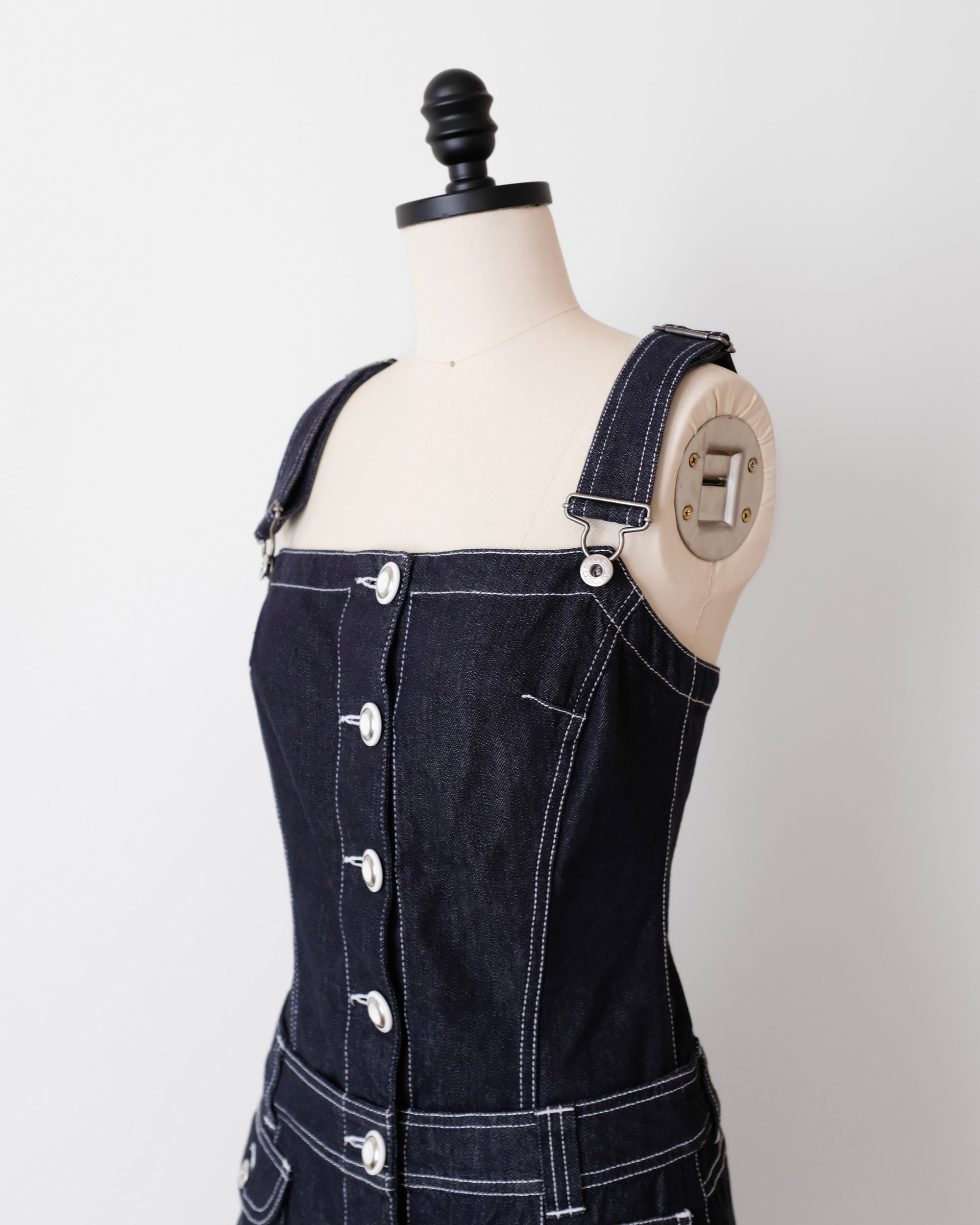 Dolce & Gabbana Denim Overall Mini Dress (XS)