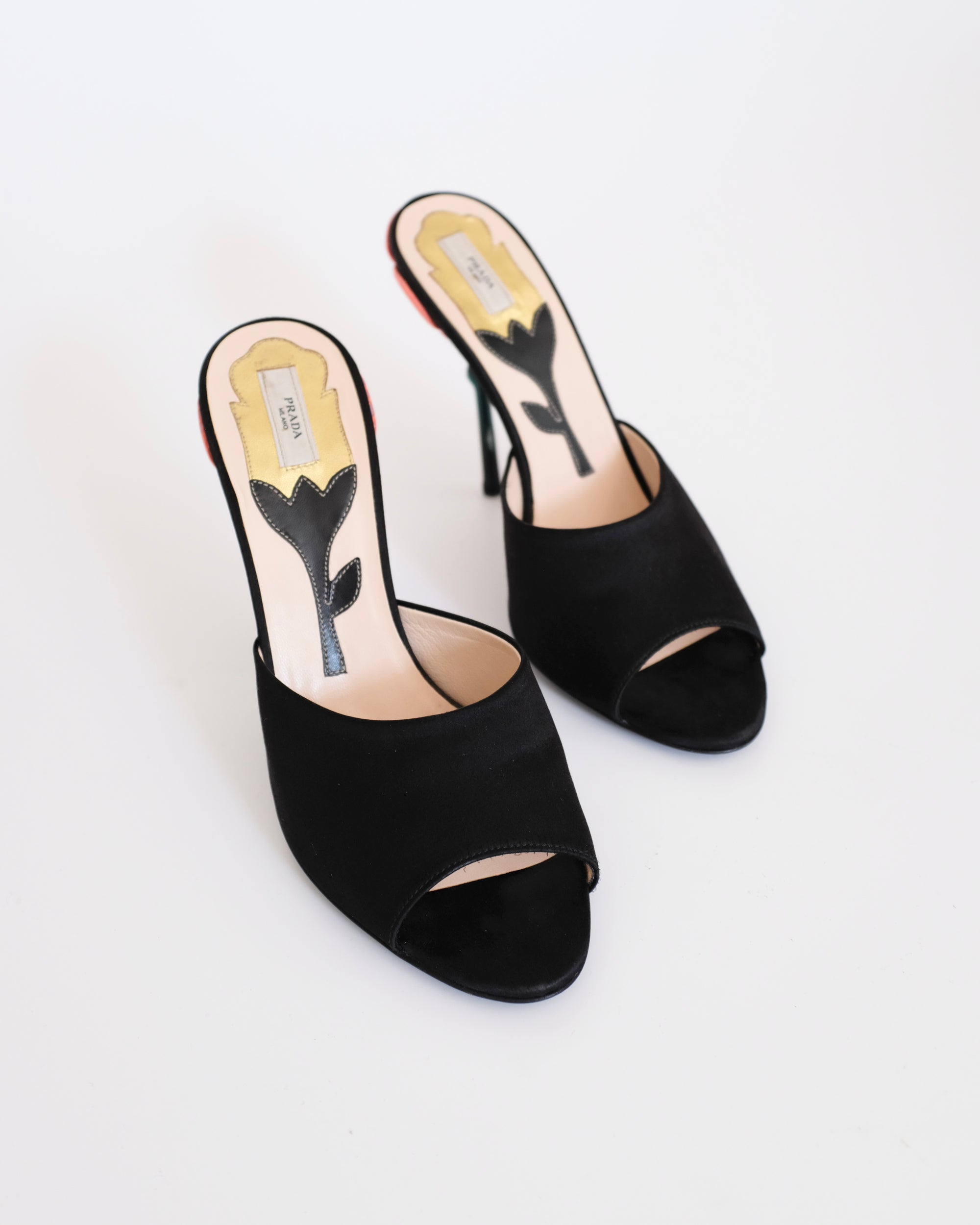 Prada SS2008 Flower Stem Mules (38.5)