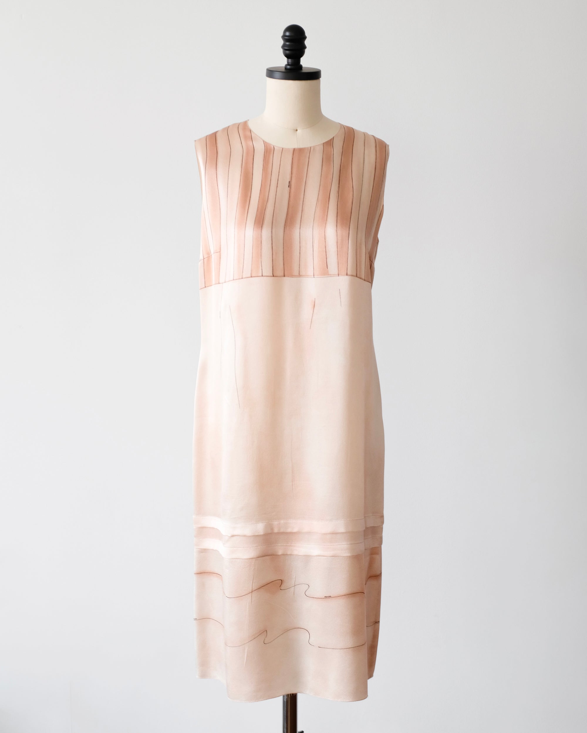 Prada SS2006 Pink Trompe L'oeil Shift Dress (M)