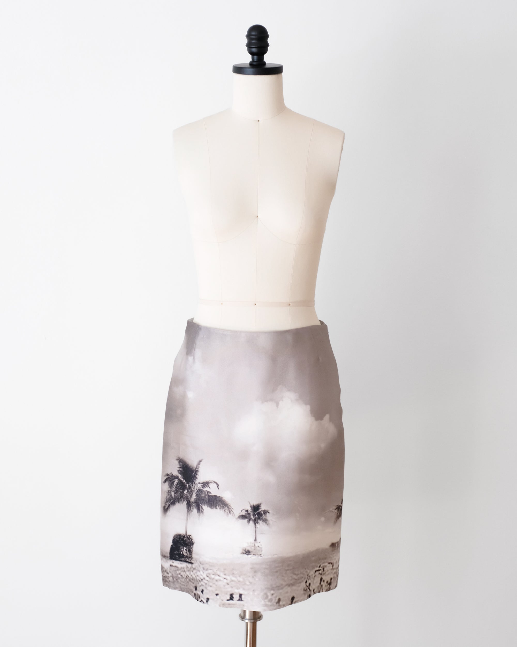 Prada SS2010 Digital Beach Pencil Skirt (XS)