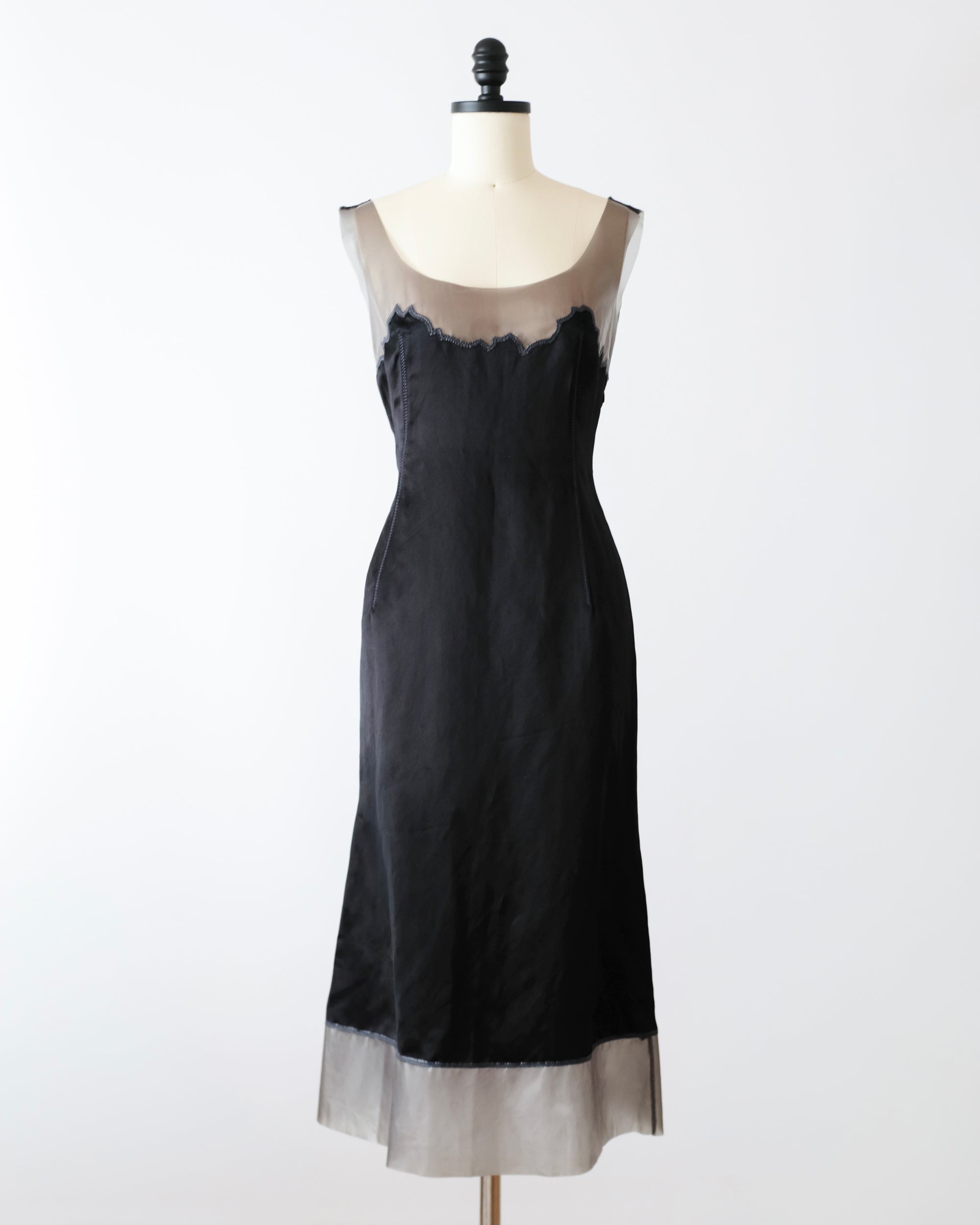 Prada SS1998 Latex Trim Dress (M)