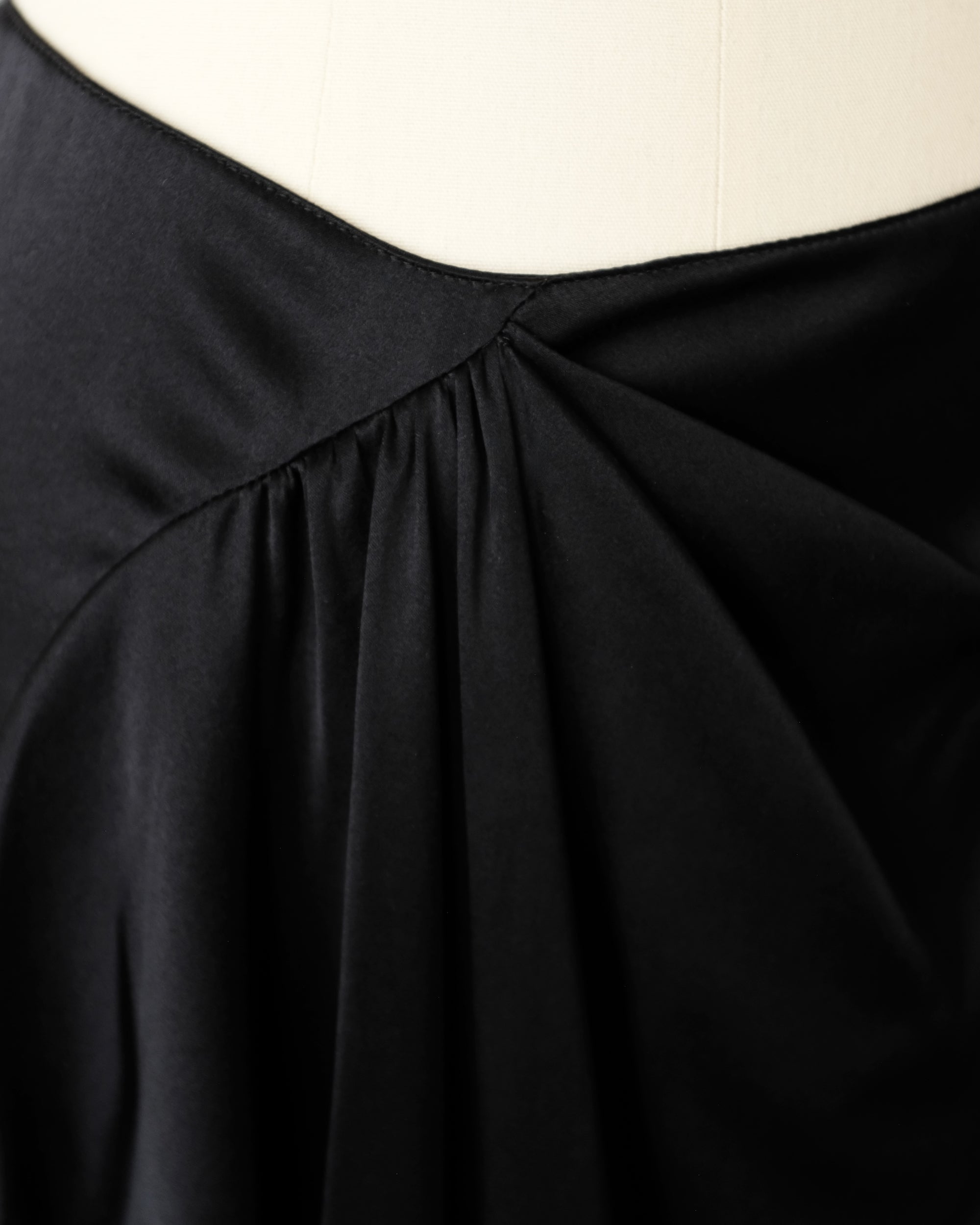 Prada 2000s Draped Silk Skirt (XS)