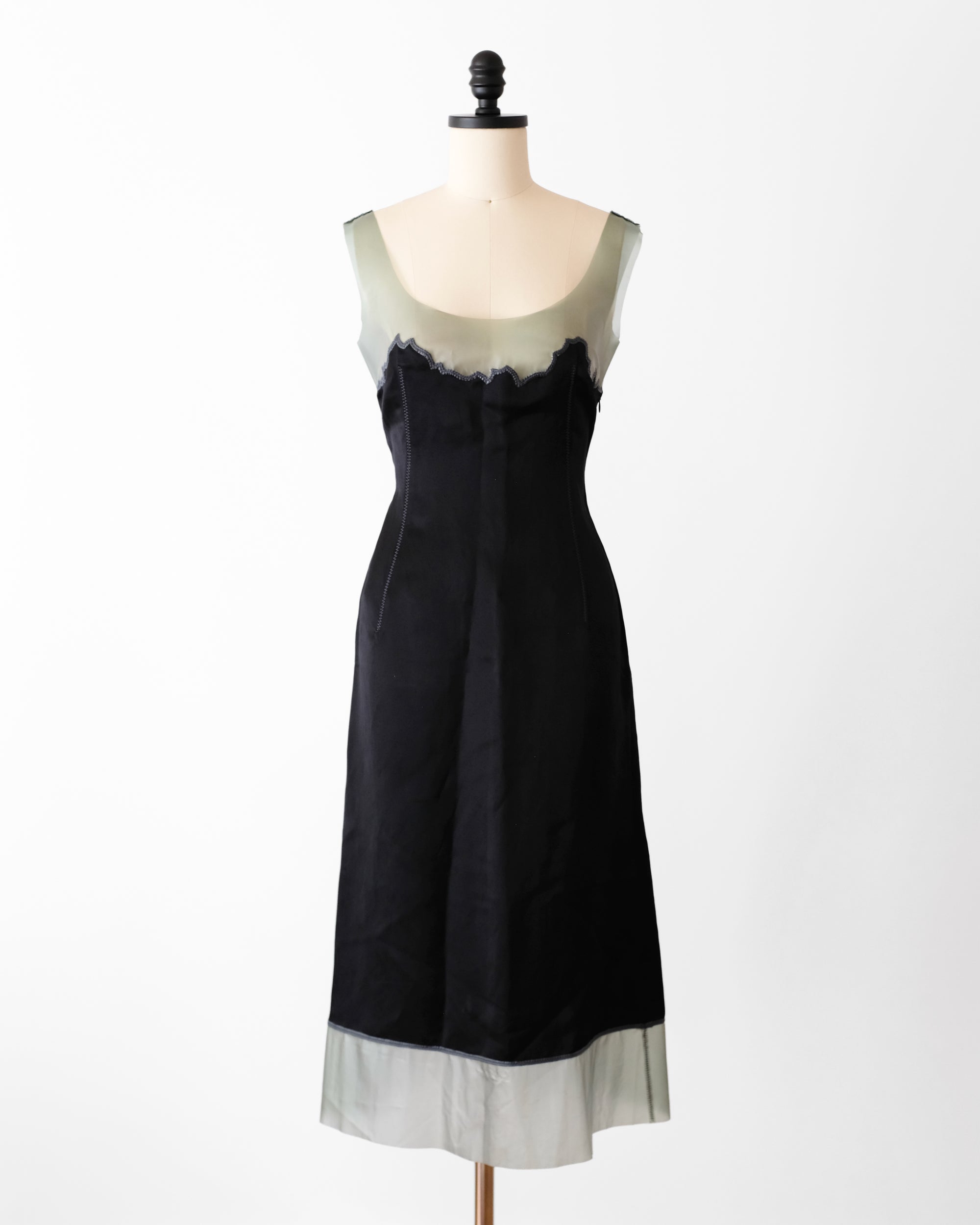 Prada SS1998 Latex Trim Dress (S)