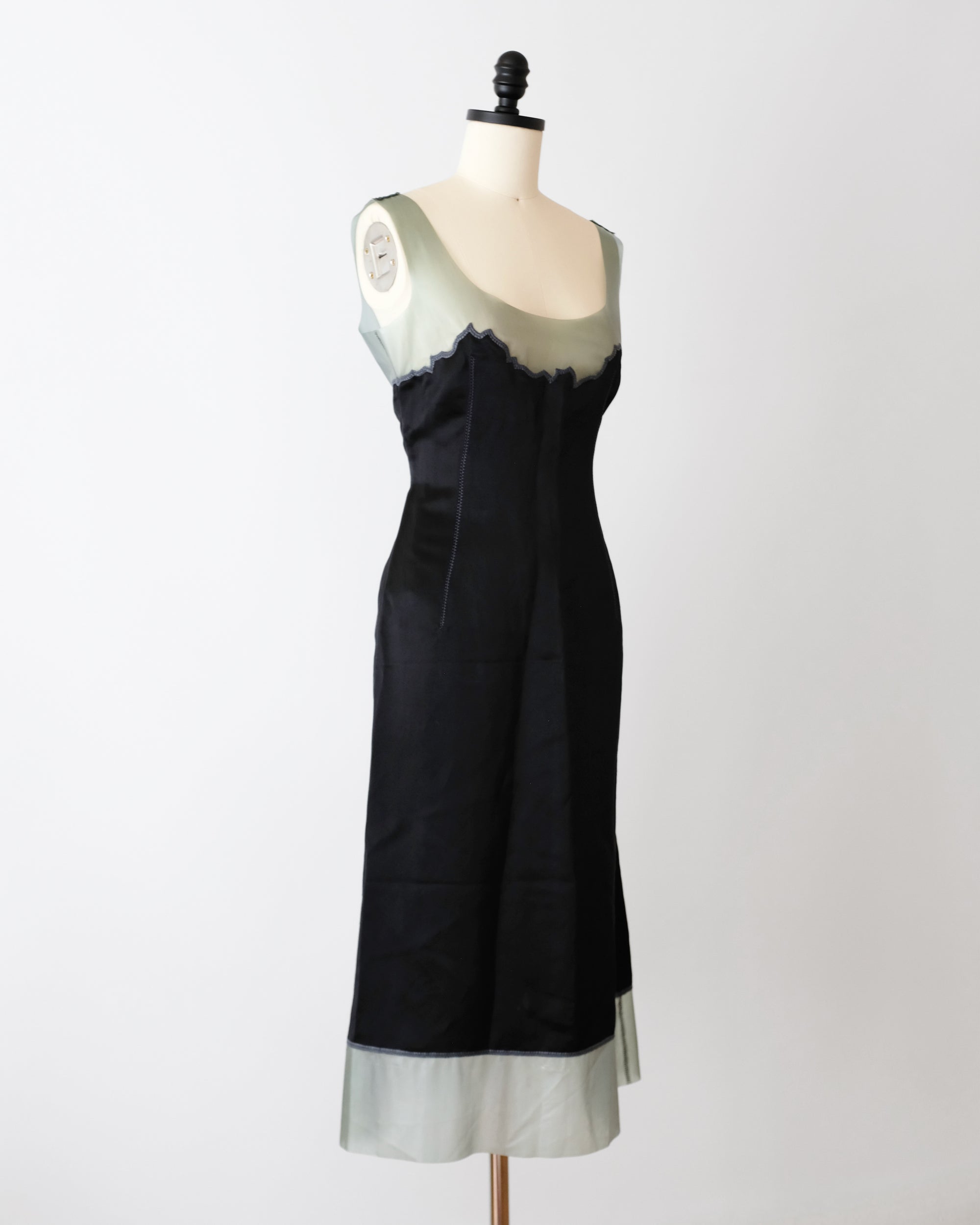 Prada SS1998 Latex Trim Dress (S)