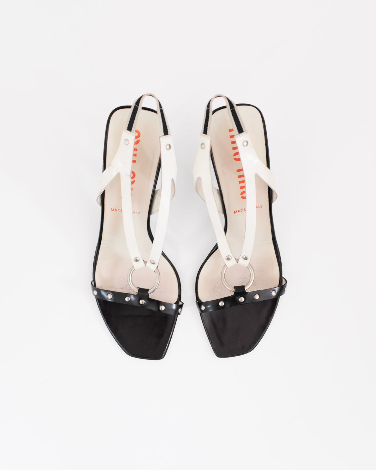 Miu Miu 2000s Studded Harness Sandals (39)