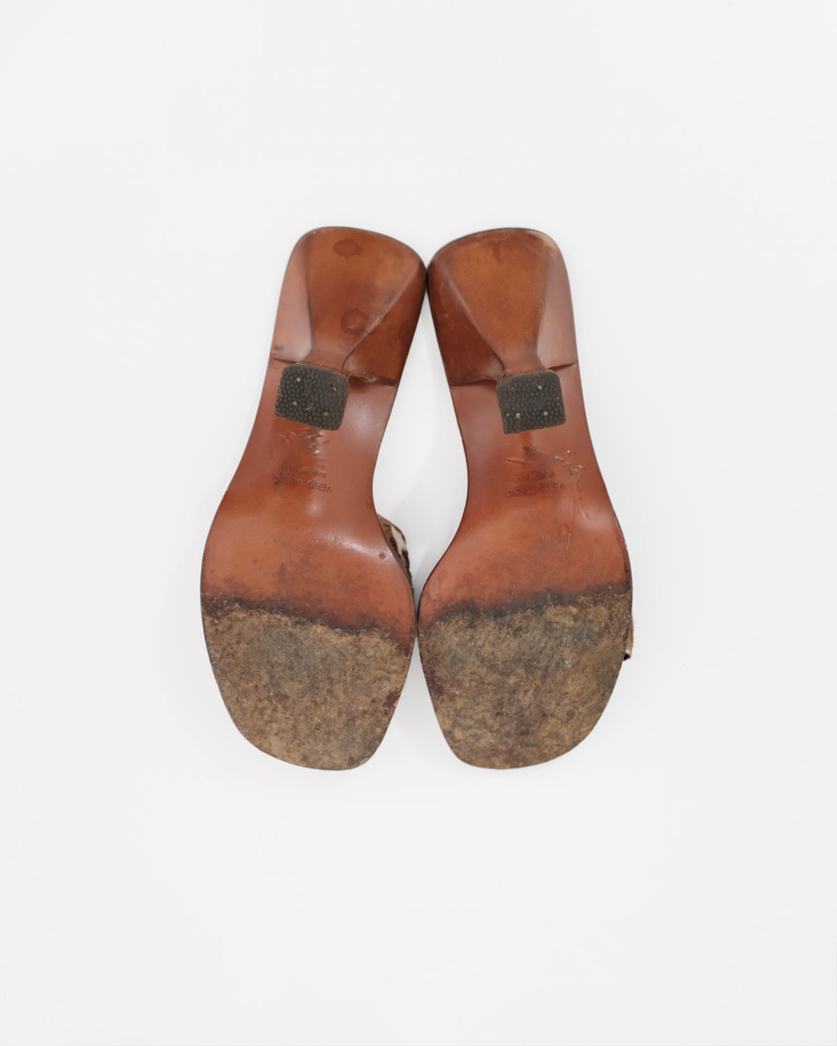 Miu Miu SS1998 Cow Print Ponyhair Mules (38)