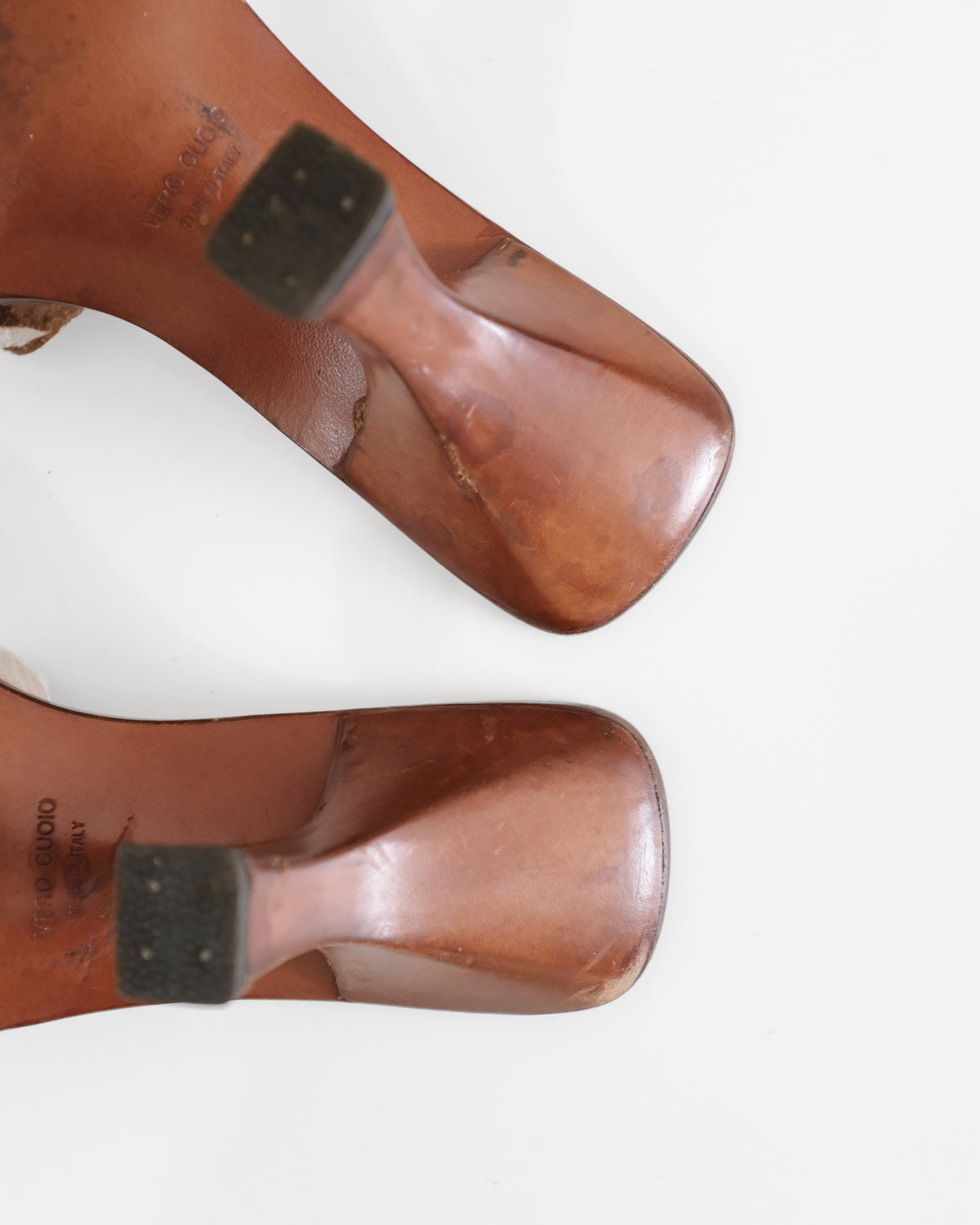 Miu Miu SS1998 Cow Print Ponyhair Mules (38)