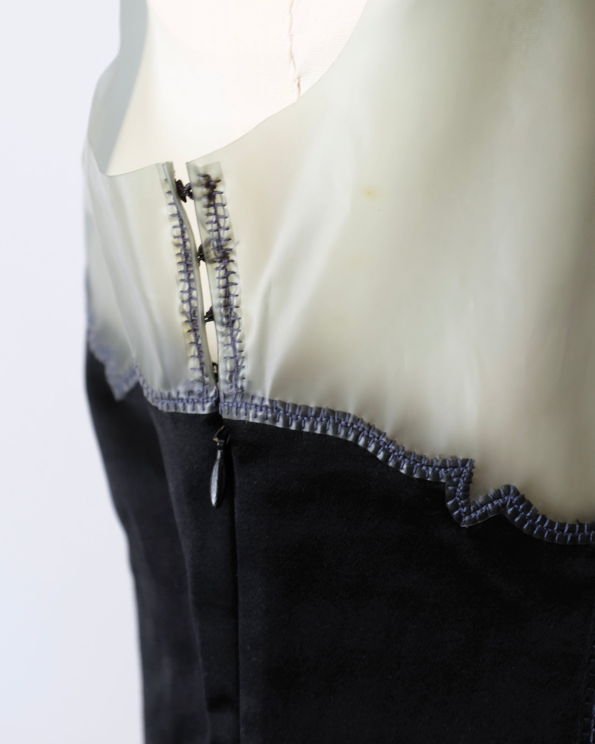 Prada SS1998 Latex Trim Dress (S)