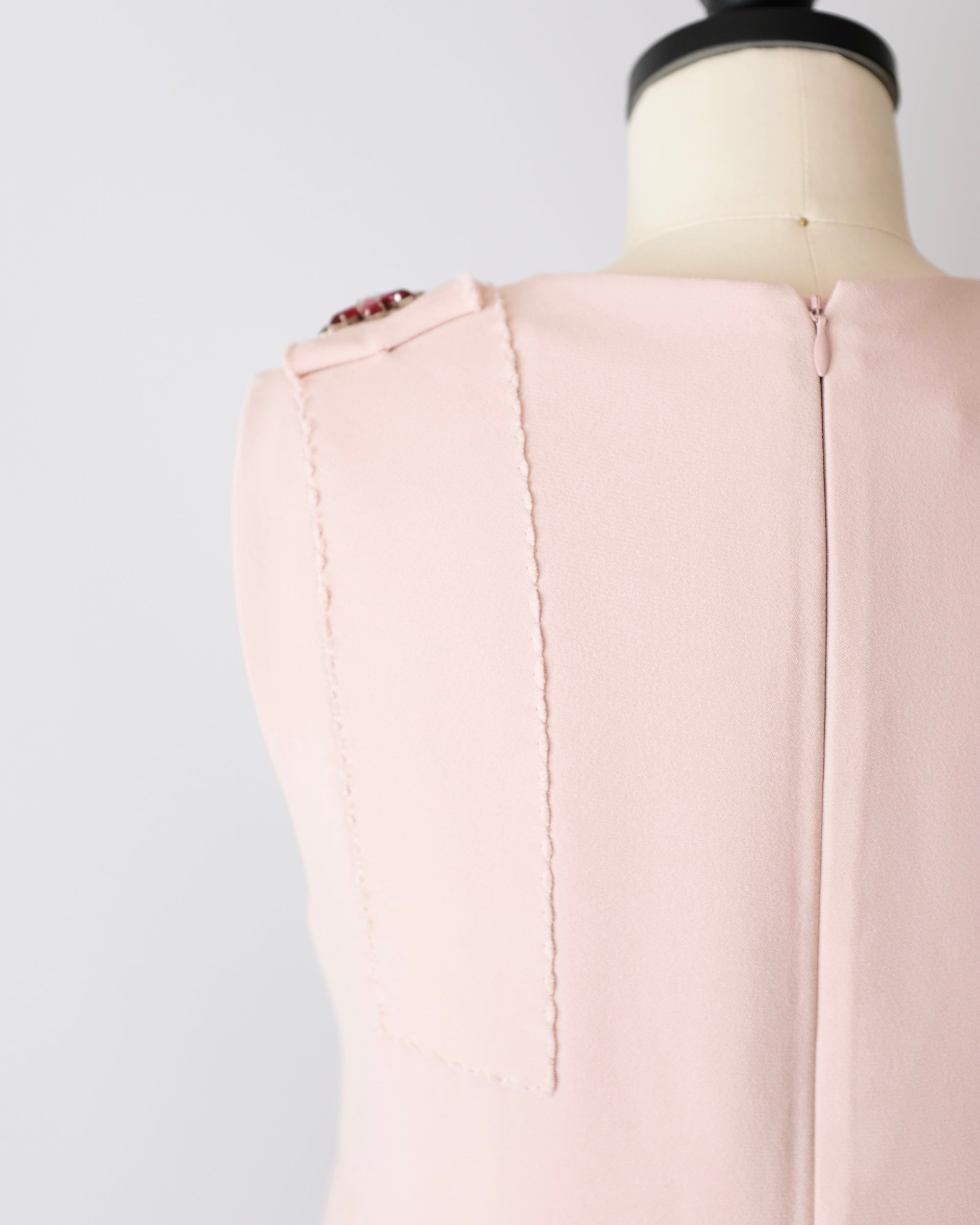 Prada FW2015 Embellished Pink Dress (S)