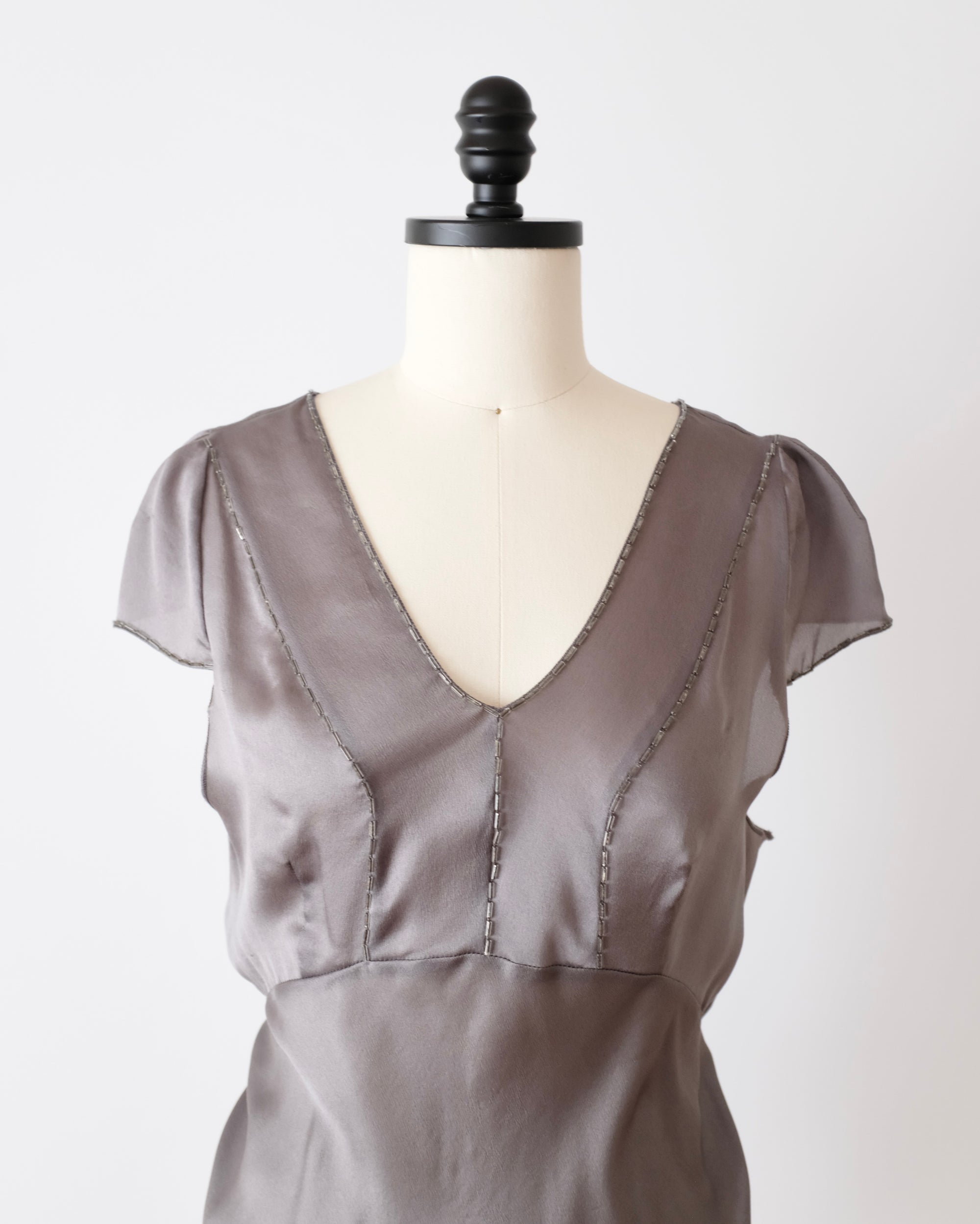 Prada FW1997 Silk Beaded Top (M)