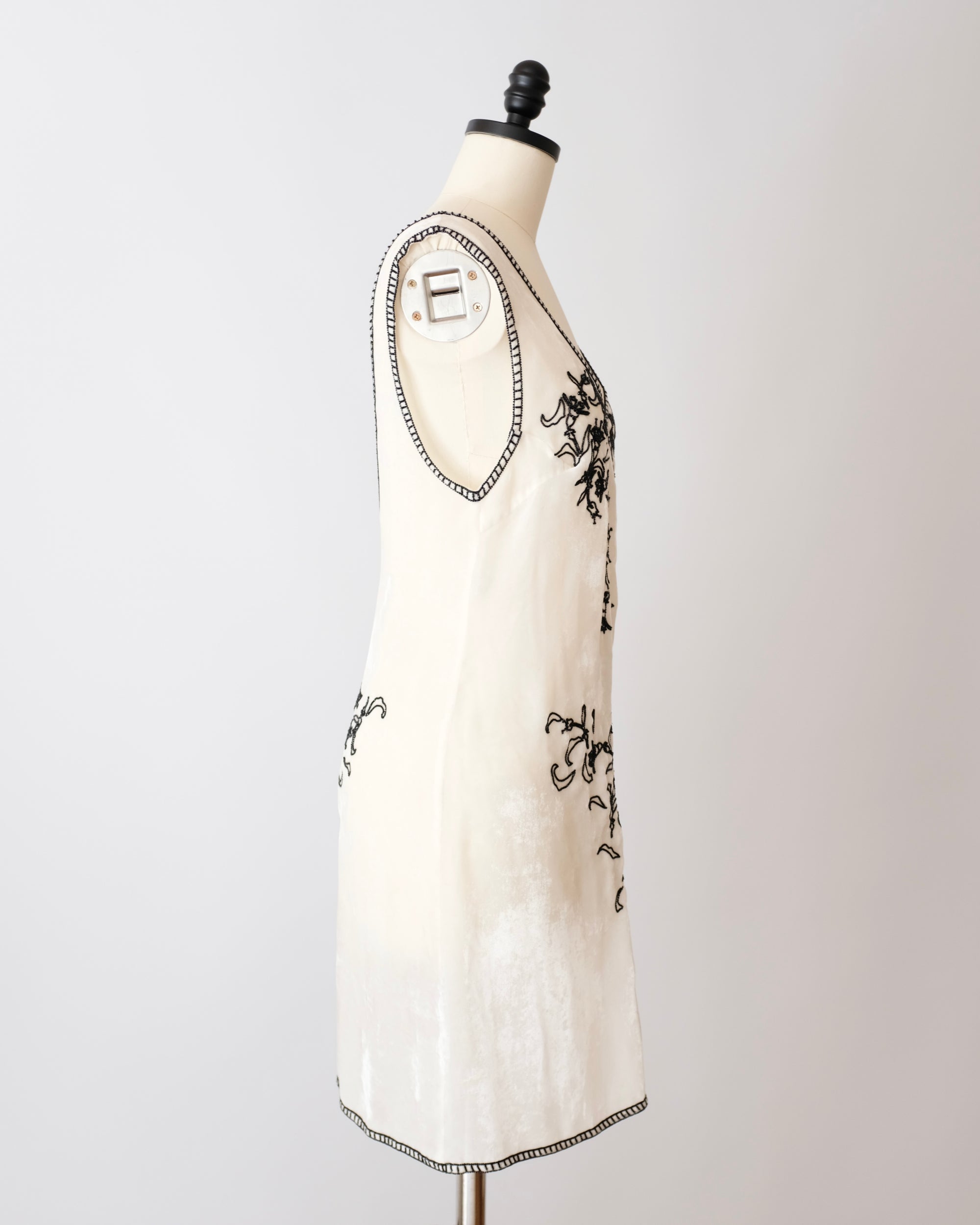 Prada FW1997 Beaded Velvet Dress