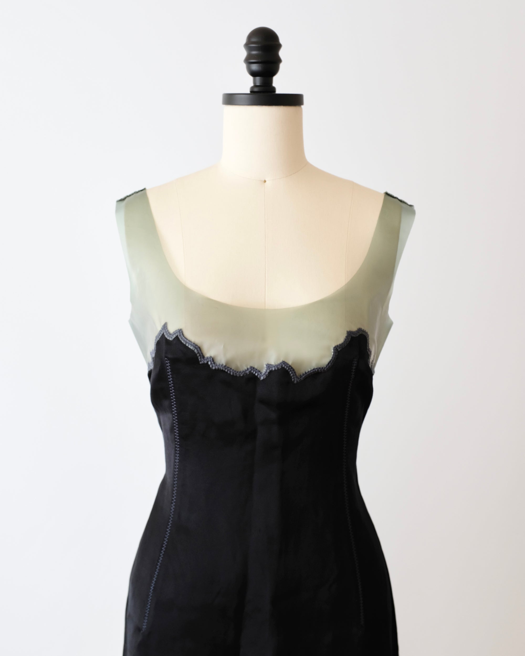Prada SS1998 Latex Trim Dress (S)