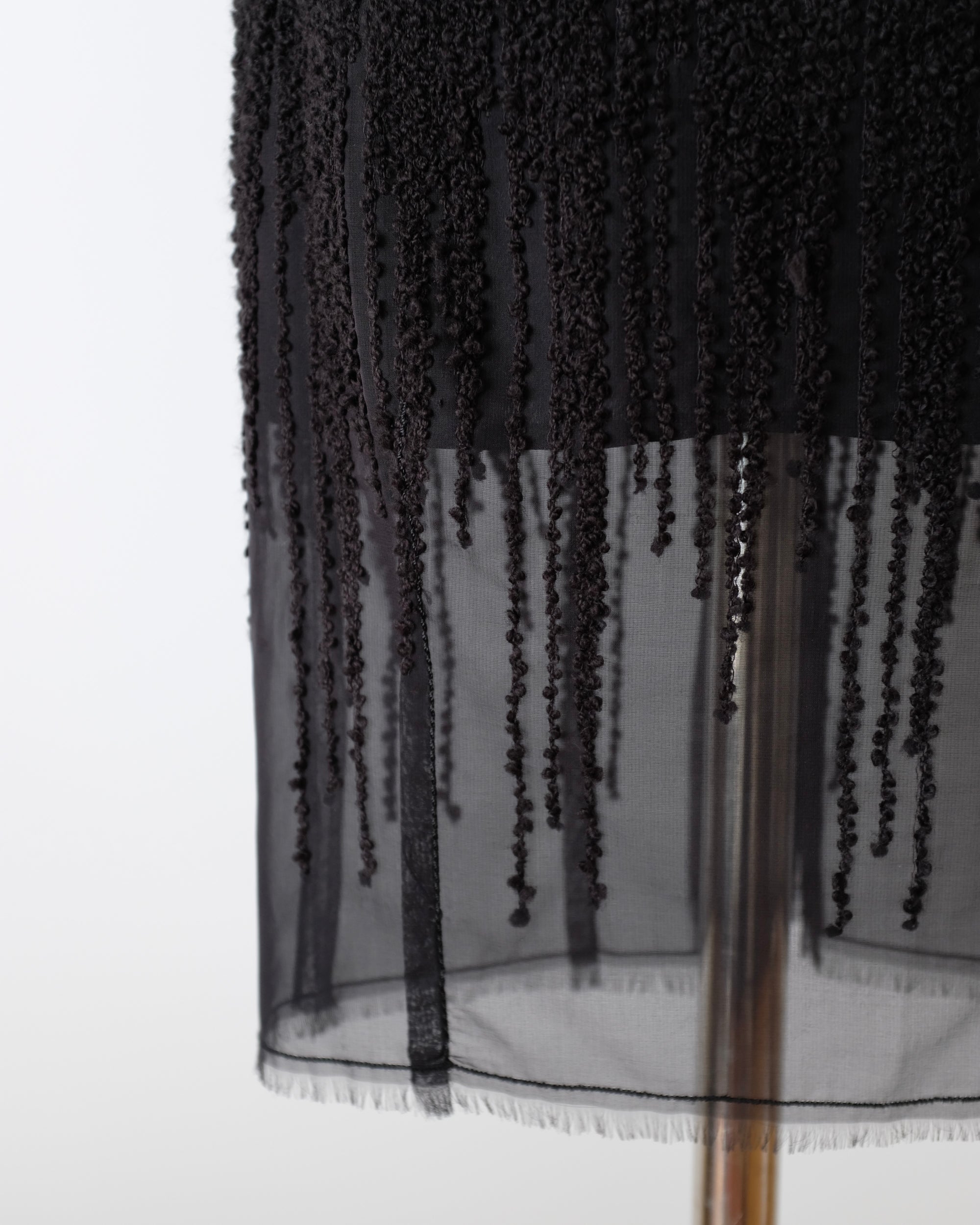 Dior by John Galliano Dripping Tweed Skirt (M)