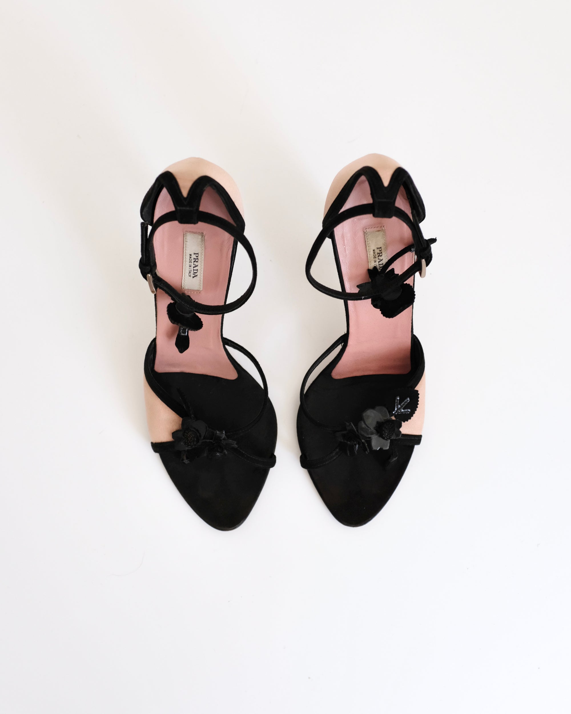 Prada 2002 Pink Satin Sandals (36)