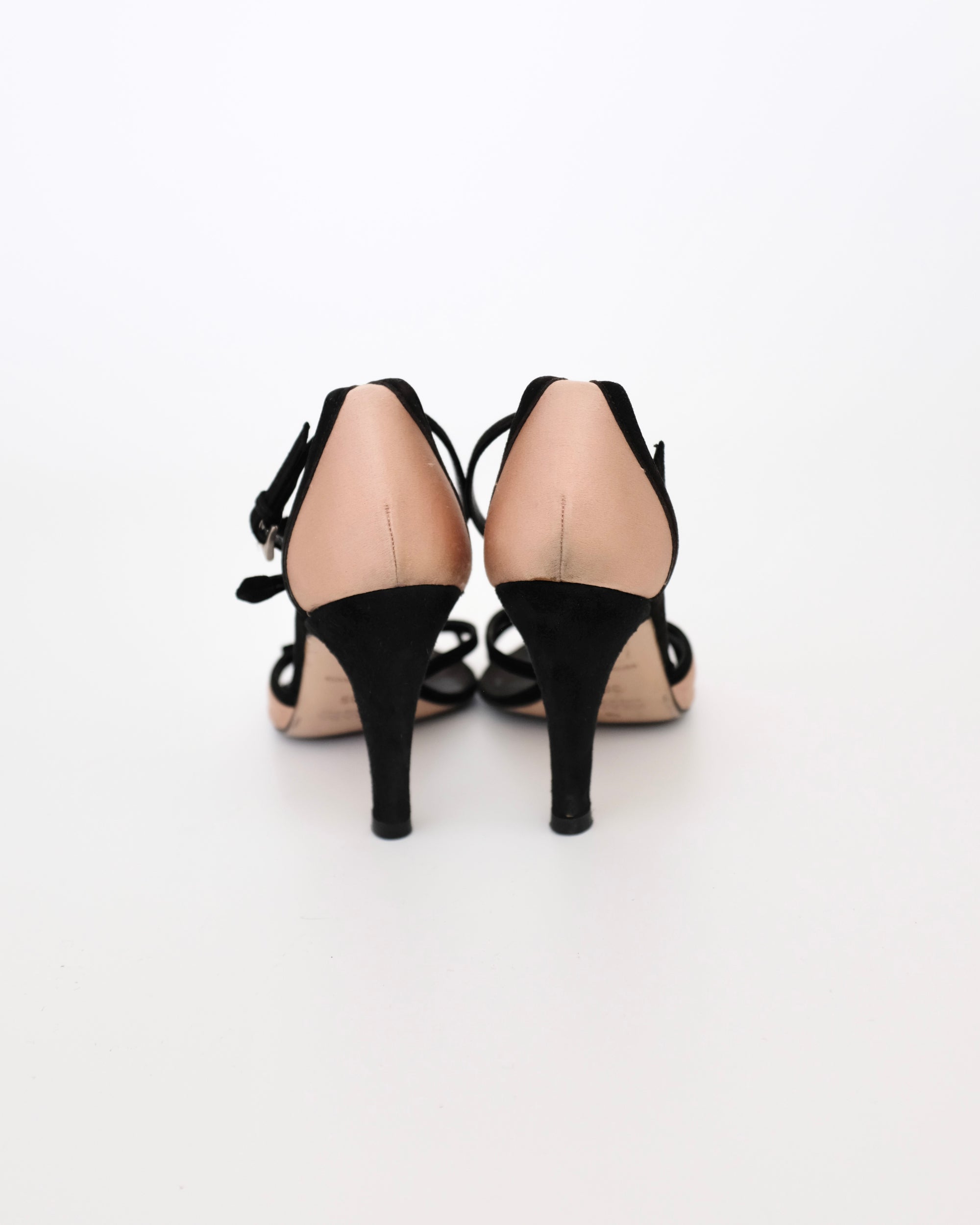 Prada 2002 Pink Satin Sandals (36)