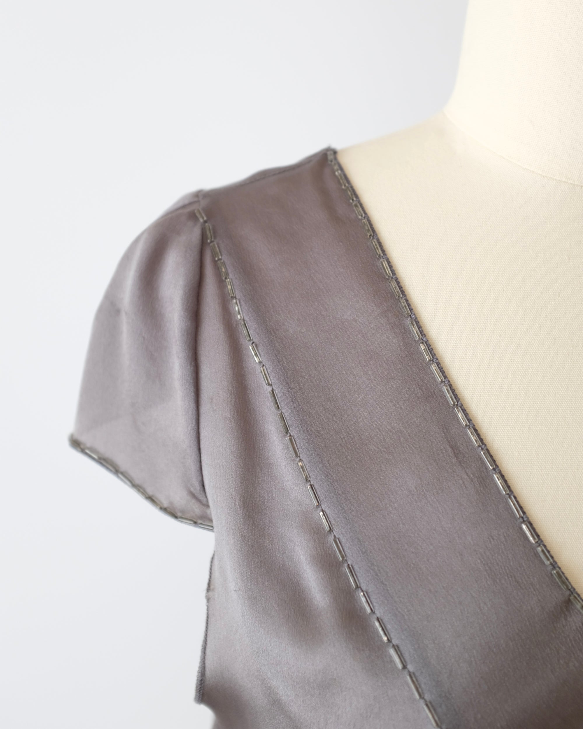 Prada FW1997 Silk Beaded Top (M)