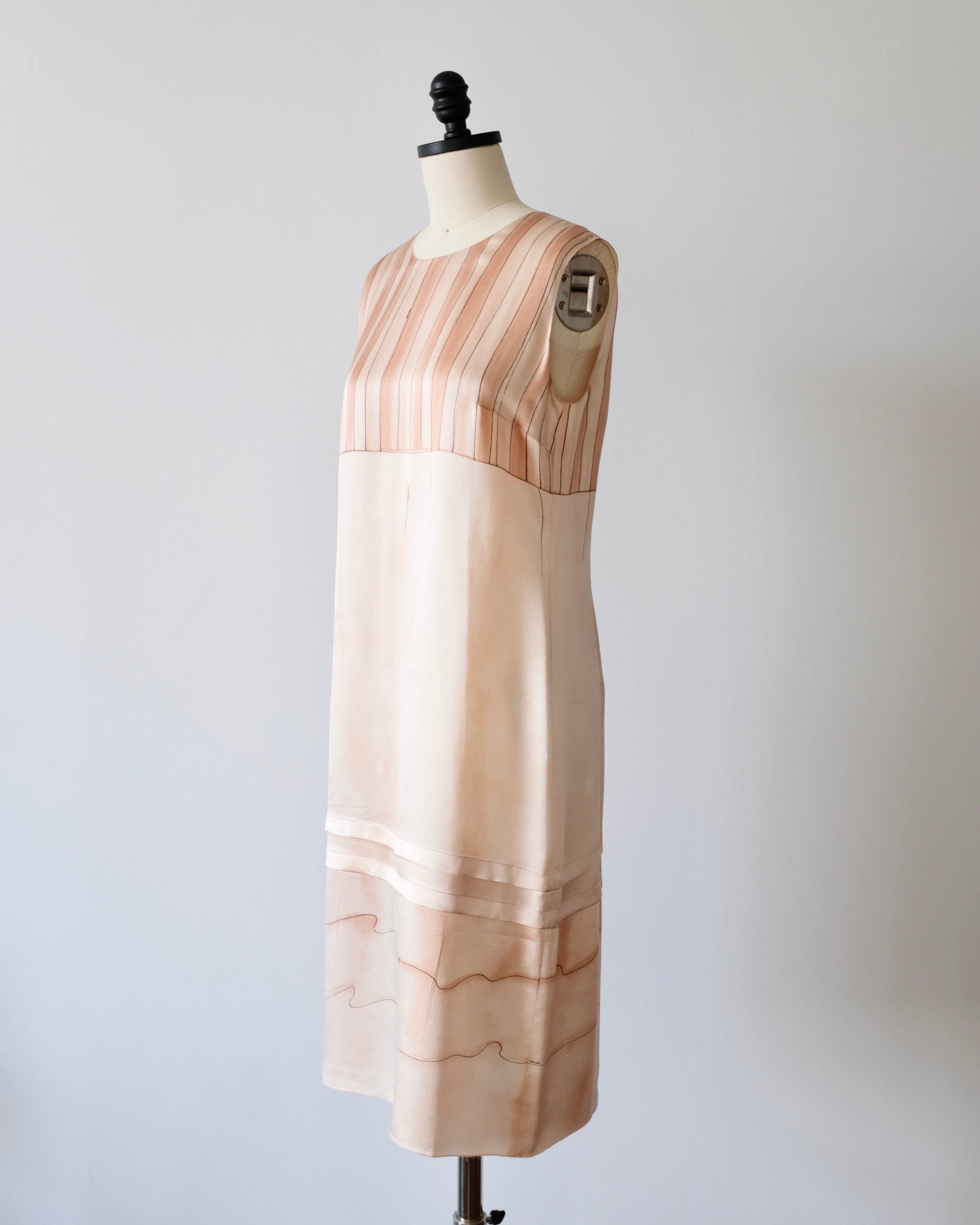 Prada SS2006 Pink Trompe L'oeil Shift Dress (M)