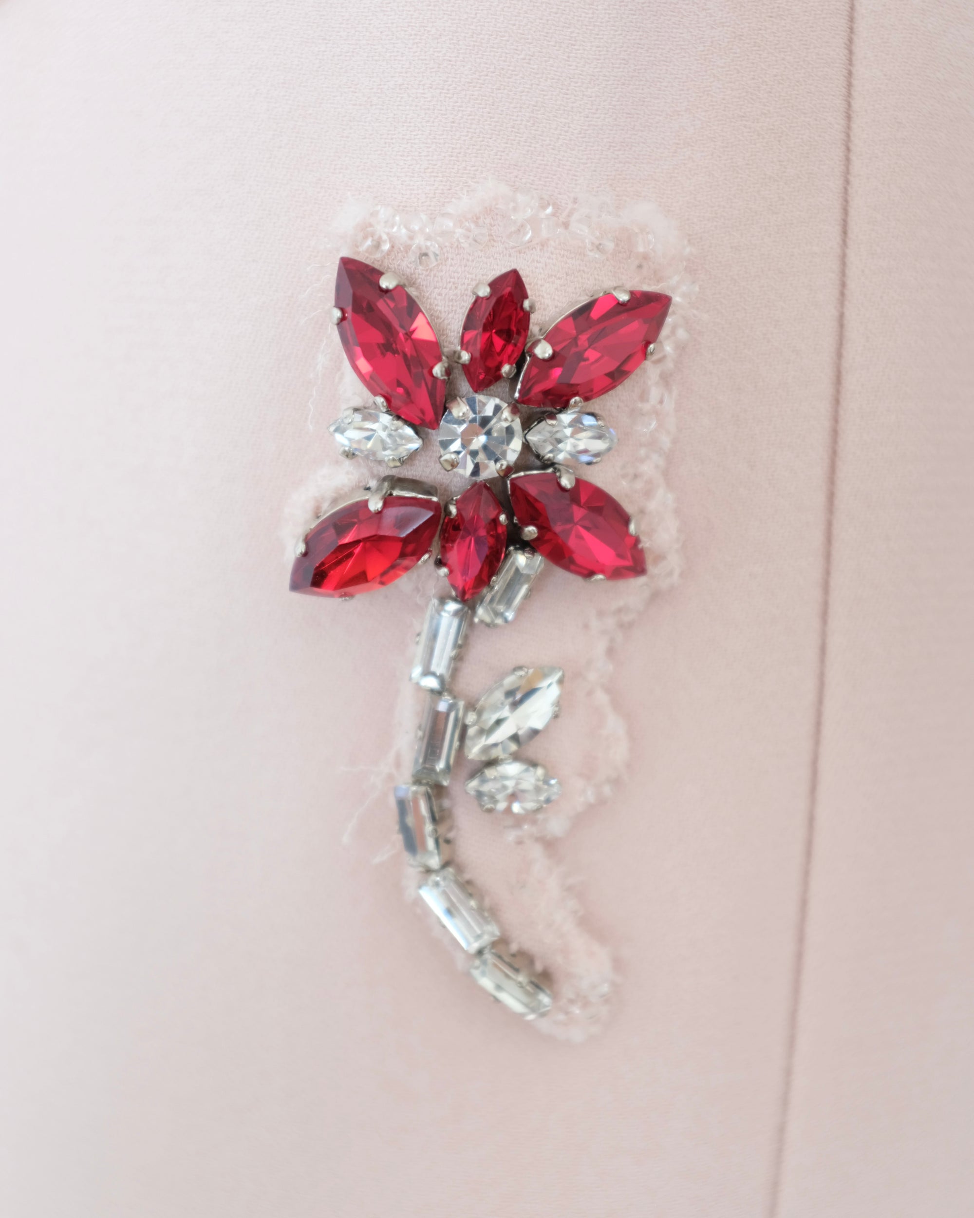 Prada FW2015 Embellished Pink Dress (S)